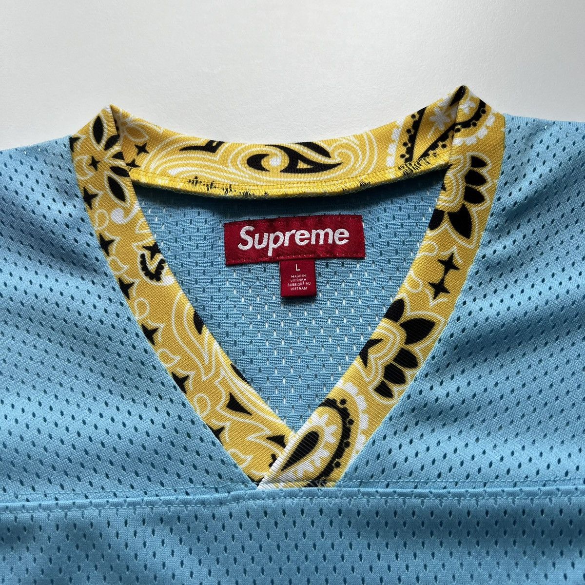 Supreme Supreme Bandana Football Jersey Blue L Size US L / EU 52-54 / 3 - 5 Thumbnail