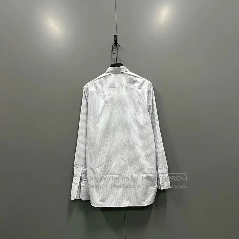 Louis Vuitton Louis Vuitton Gray Striped Long Sleeve Shirt . Size US M / EU 48-50 / 2 - 3 Thumbnail