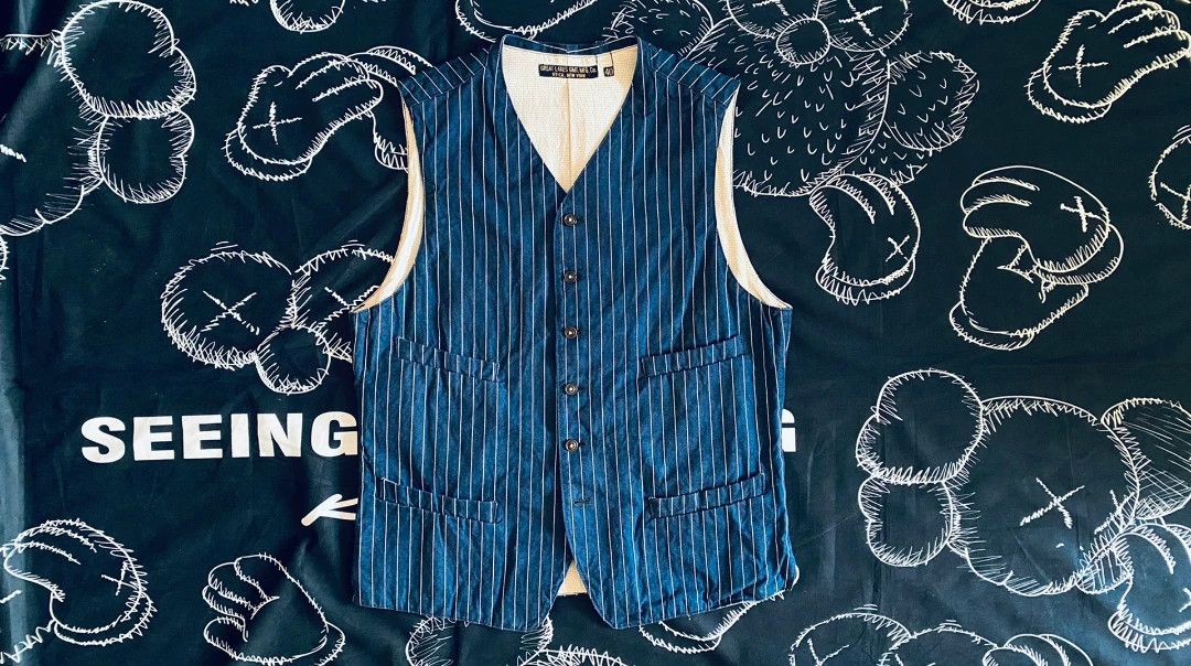 Freewheelers Freewheelers Journeyman Vest in Indigo Size US XXS / EU 40 - 1 Thumbnail