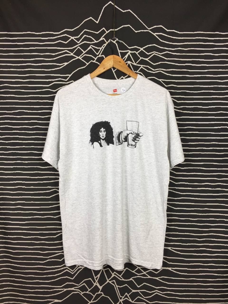 Band Tees × Vintage Vtg Cher Pop Singer Finger Pointing Axceler Promo Tee Size US L / EU 52-54 / 3 - 1 Thumbnail