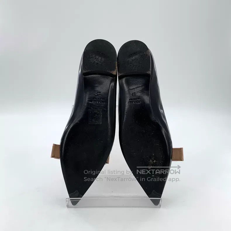Prada Prada Black pointed bow casual flat shoes Size US 6.5 / IT 36.5 - 5 Thumbnail