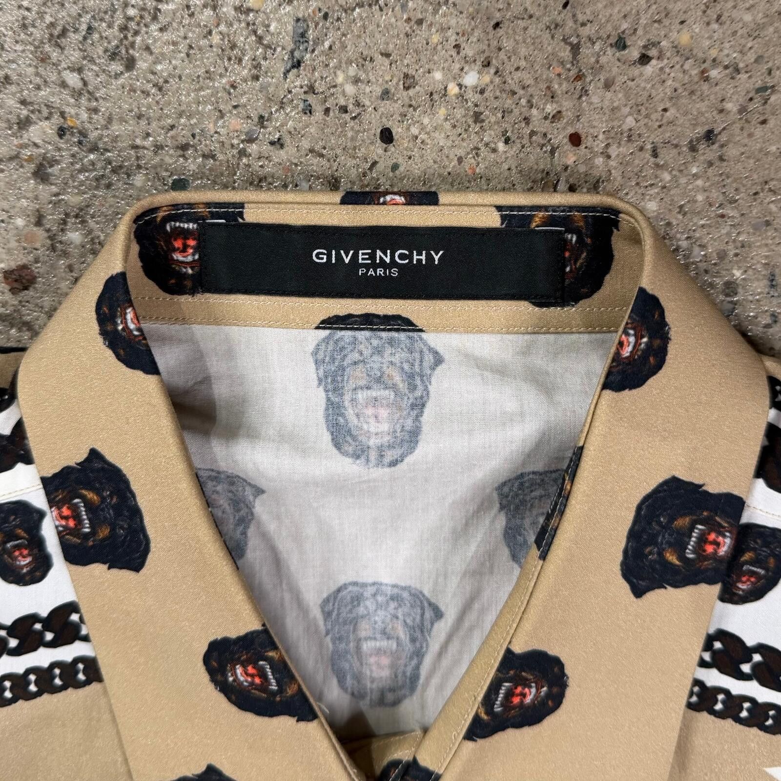 Givenchy Givenchy FW11 Look 32 Rottweiler Print Button Up Shirt Size US L / EU 52-54 / 3 - 5 Thumbnail
