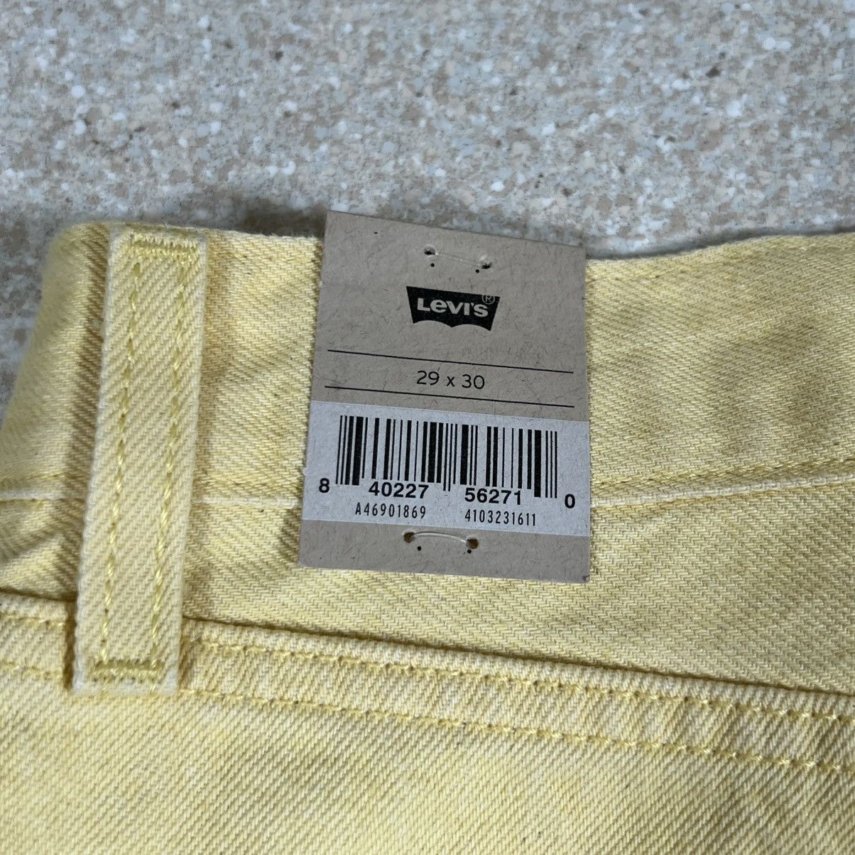 Levi's Levis Jeans Womens 29 Middy Straight Mid Rise Yellow Denim Size 29" - 3 Thumbnail