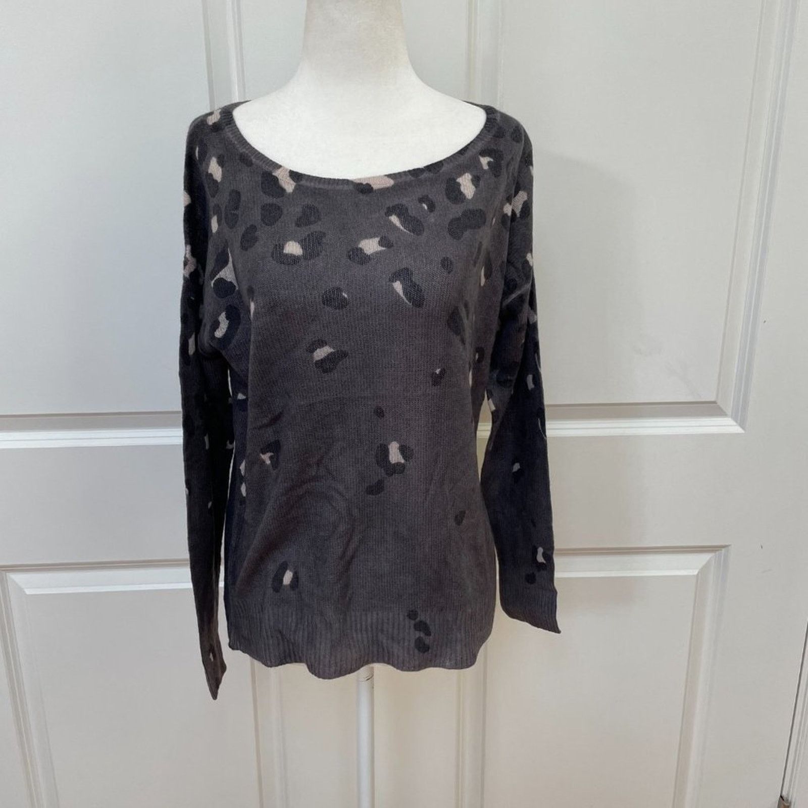360Cashmere Tavi Leopard-Pattern Cashmere Sweater from 360 CASHMERE Size XS / US 0-2 / IT 36-38 - 3 Thumbnail
