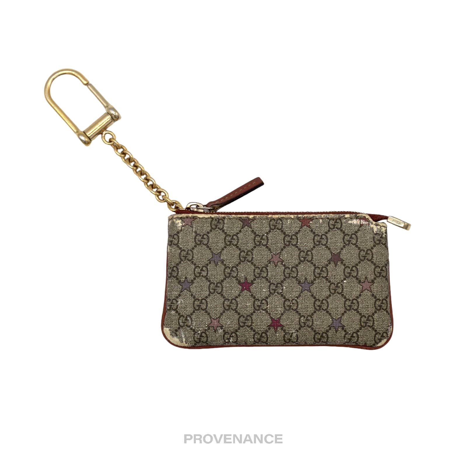Gucci 🔴 Gucci Key Pouch Cles - Micro GG Supreme Stars Red Size ONE SIZE - 1 Thumbnail