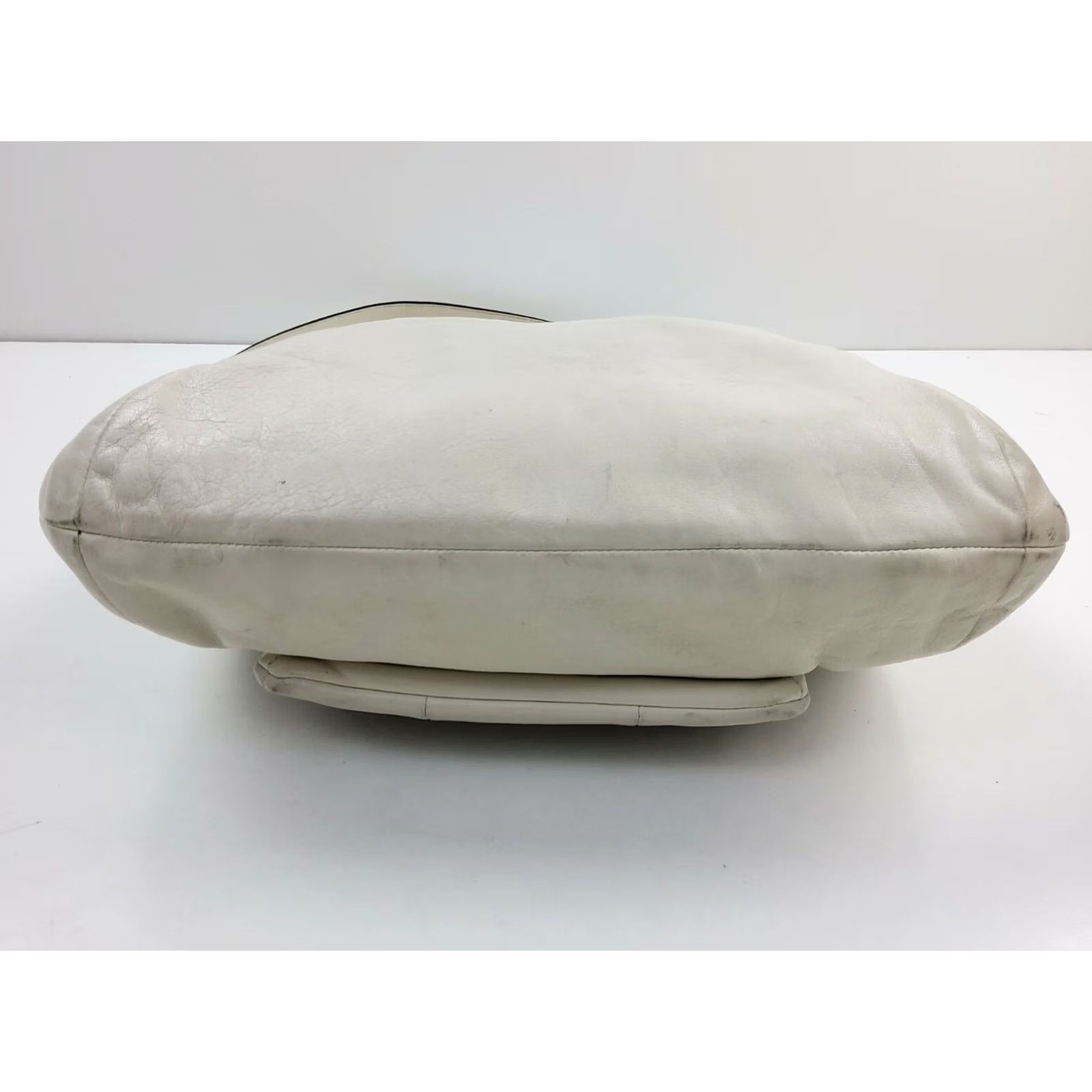 Coach COACH Kristin Leather Convertible Shoulder Hobo Bag Purse 14783 White Handbag Womens Medium Bag Size ONE SIZE - 4 Thumbnail