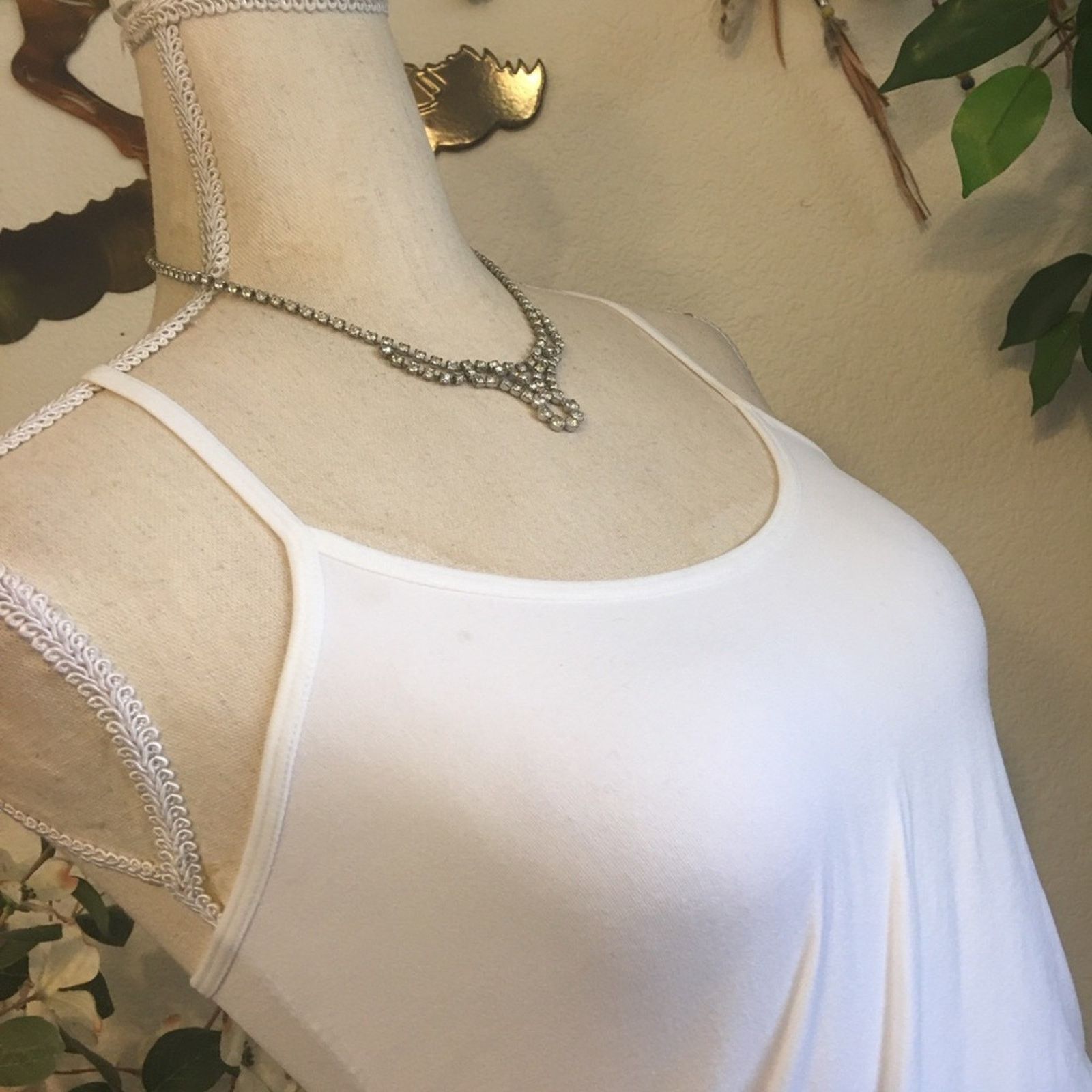 Vintage Vintage elegant clear rhinestone choker necklace Size ONE SIZE - 2 Thumbnail
