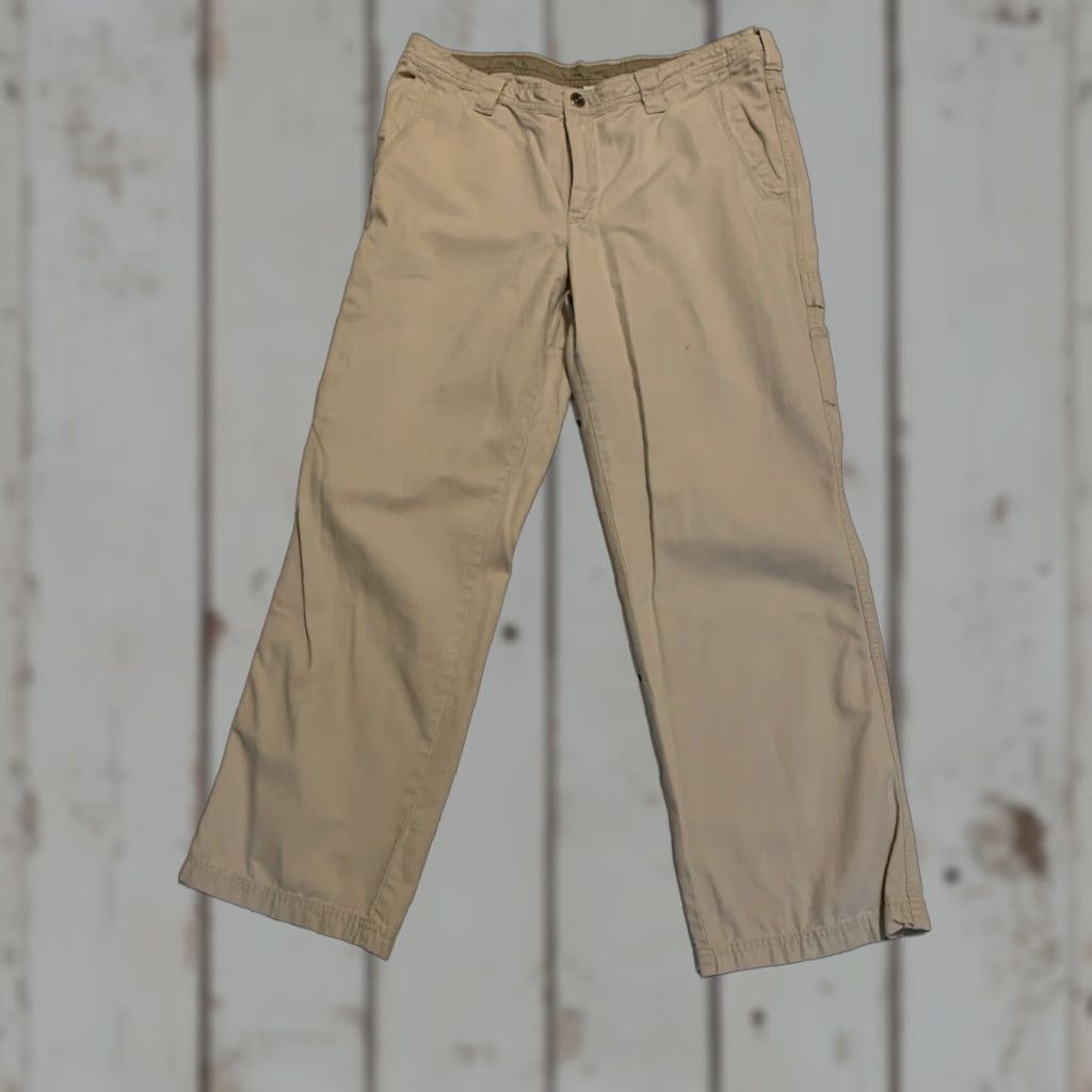 Vintage Columbia Men's Hiking Pants 38x32 Cotton Khaki Workwear Carpenter Regular Fit Size US 38 / EU 54 - 1 Thumbnail