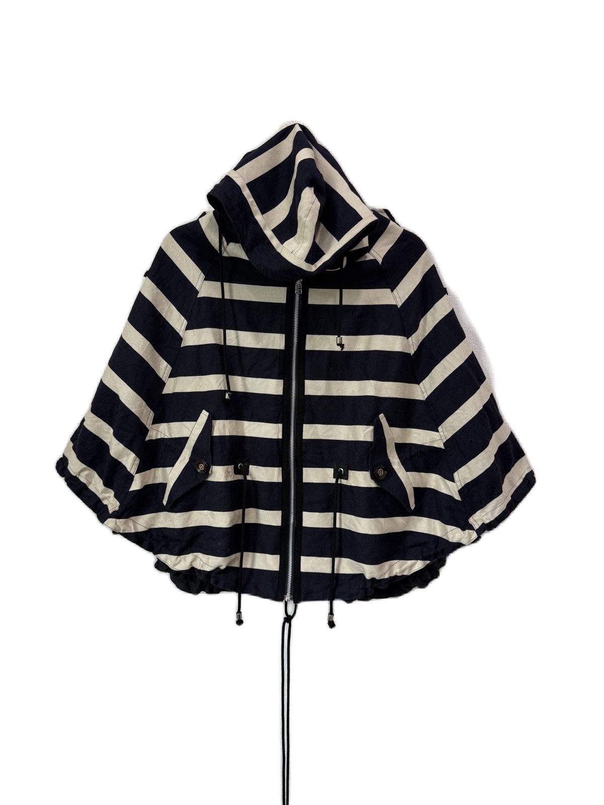 Le Grande Bleu (L.G.B.) Maitresse Stripe Poncho Size M / US 6-8 / IT 42-44 - 1 Thumbnail