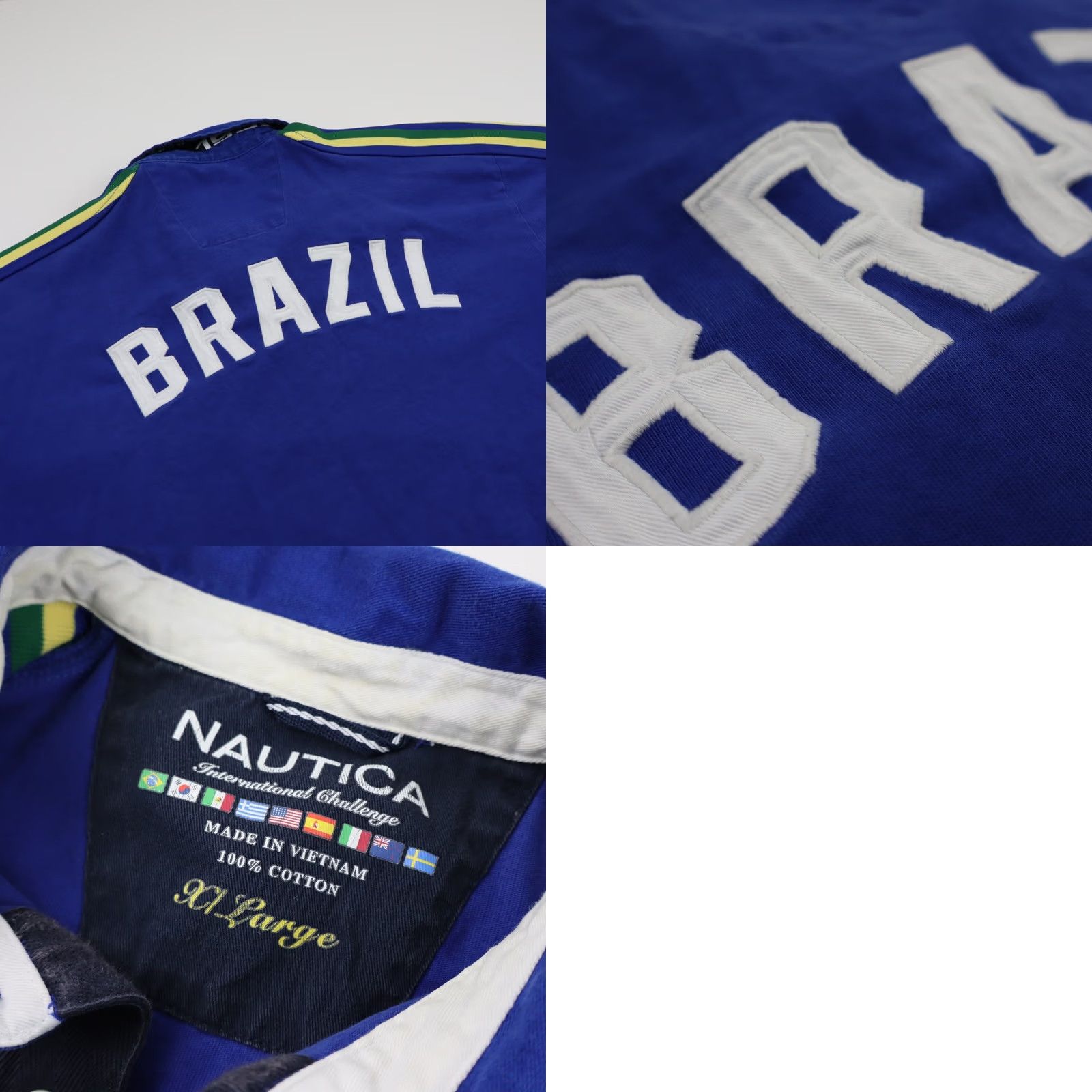 Nautica Nautica Polo Shirt Embroidered Blue Men XL Short Sleeve Rugby Casual Polo Sport Shirt Mens XL Size US XL / EU 56 / 4 - 8 Thumbnail