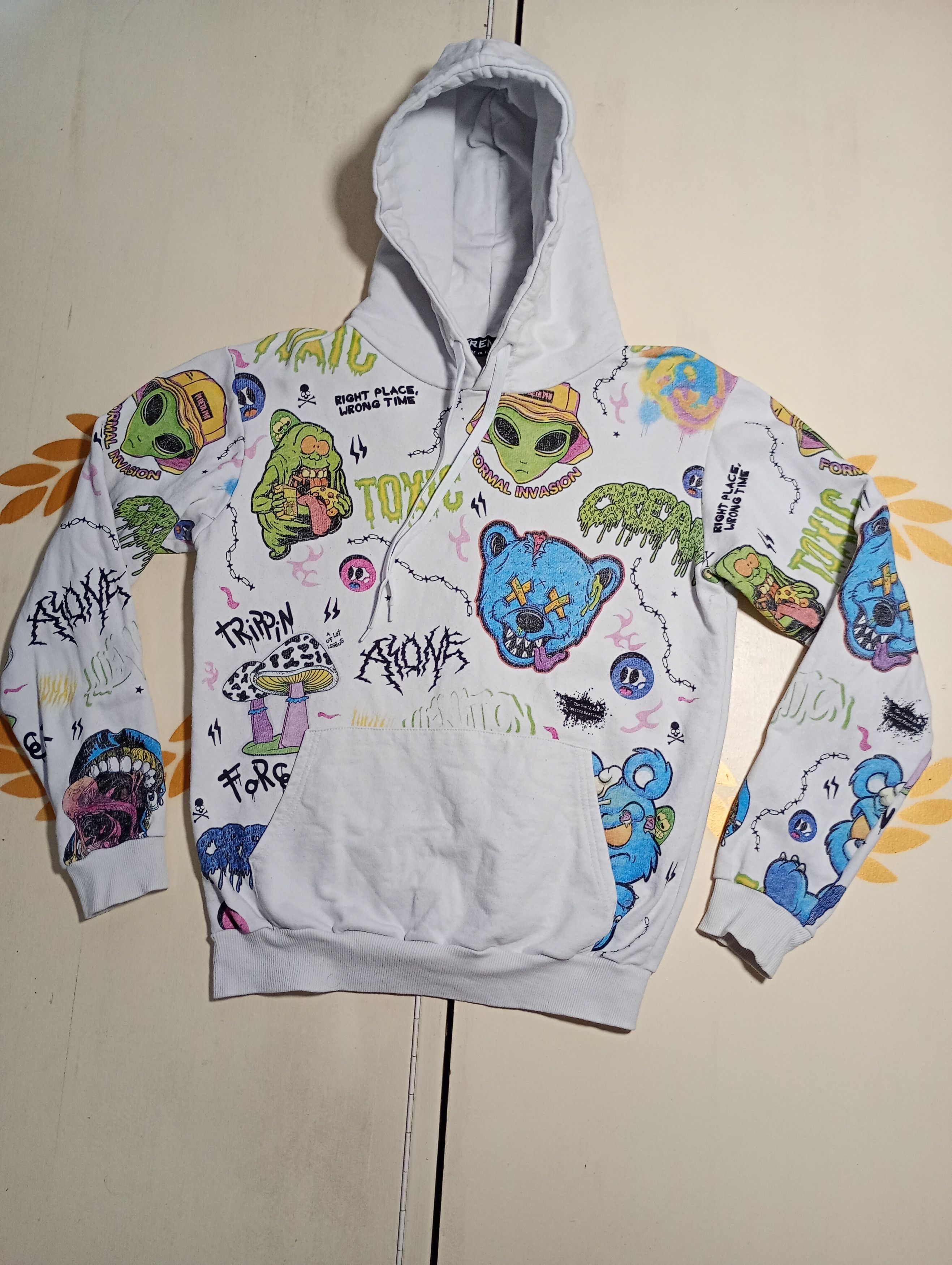 Vintage Trend Full Print Hoodie Size US M / EU 48-50 / 2 - 1 Thumbnail