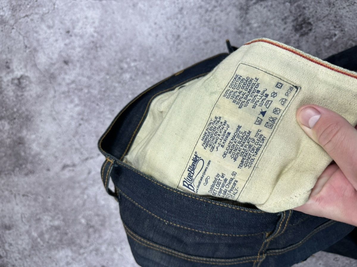 Blue Blanket Vintage BLUE BLANKET Distressed Japanese Jeans Selvage Faded Size US 30 / EU 46 - 6 Thumbnail