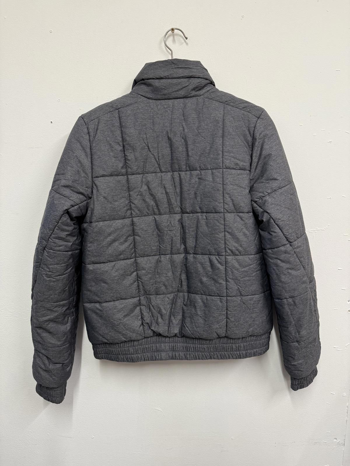 Adidas Adidas Grey Quilted Jacket Medium Size Size US M / EU 48-50 / 2 - 4 Thumbnail