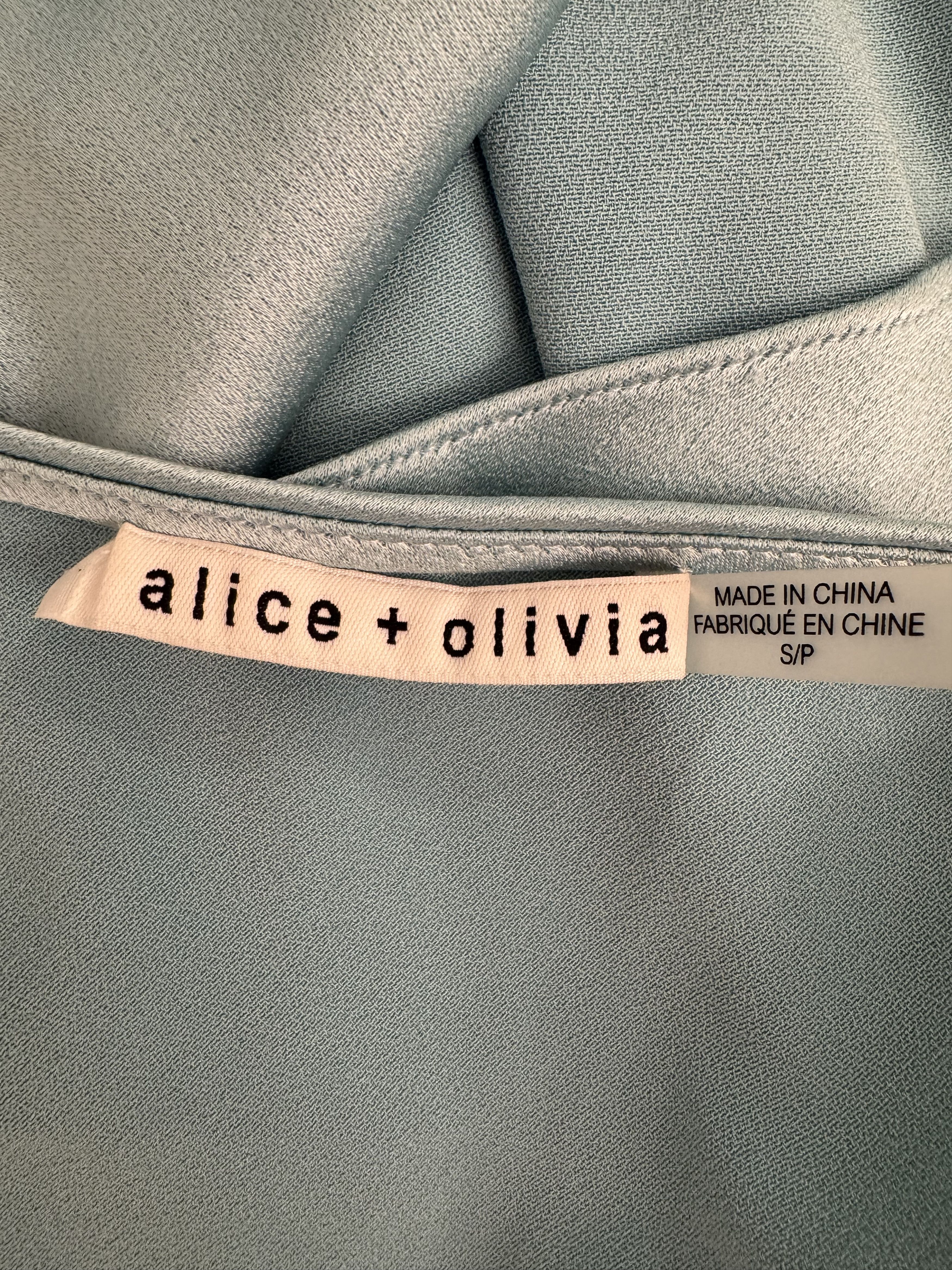 Alice + Olivia Blue Drape Tank Tope Size S / US 4 / IT 40 - 5 Thumbnail