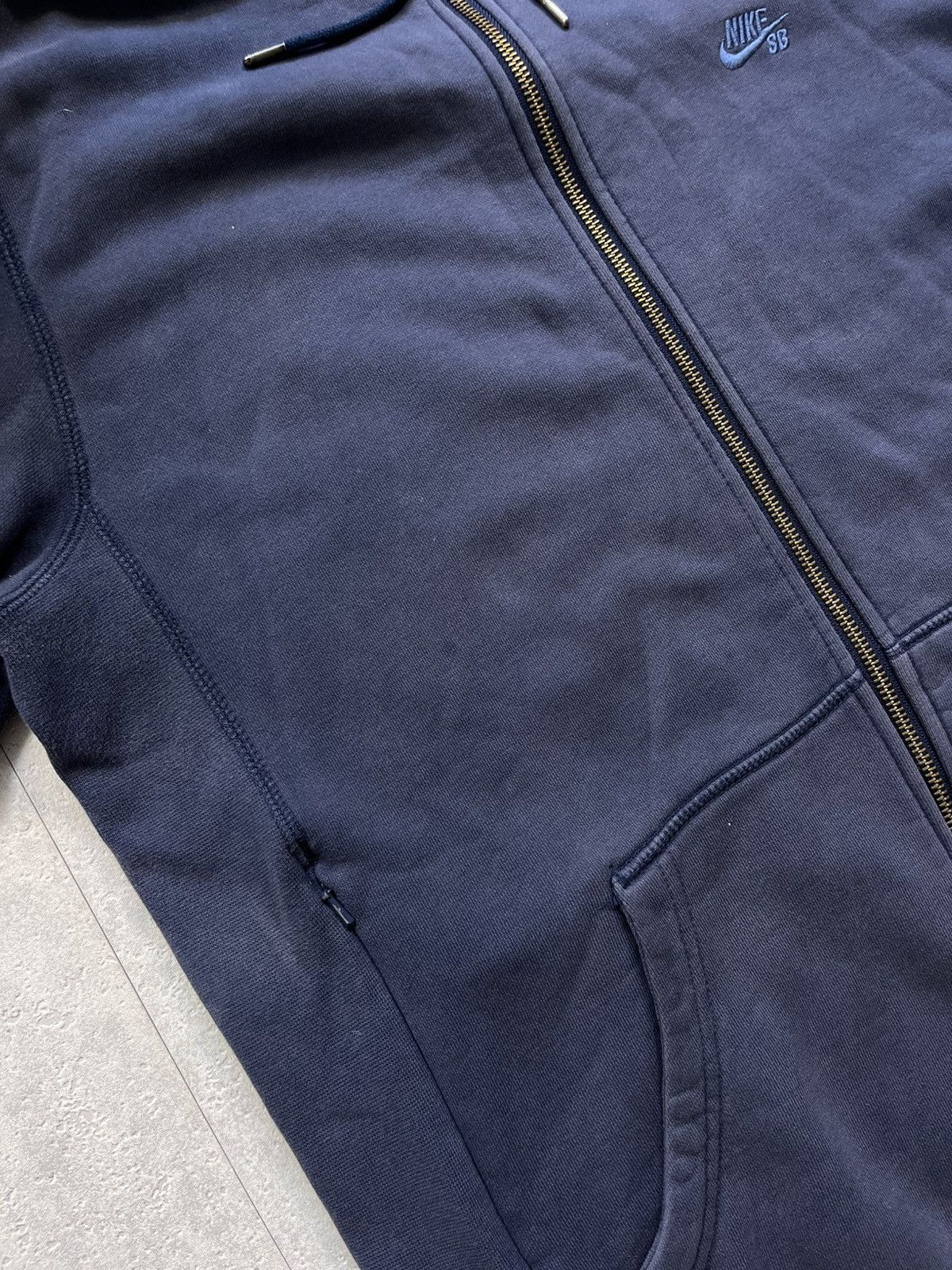 Nike × Vintage 00s Nike SB Vintage Y2K Oversized Retro Zip Hoodie Size US M / EU 48-50 / 2 - 7 Thumbnail