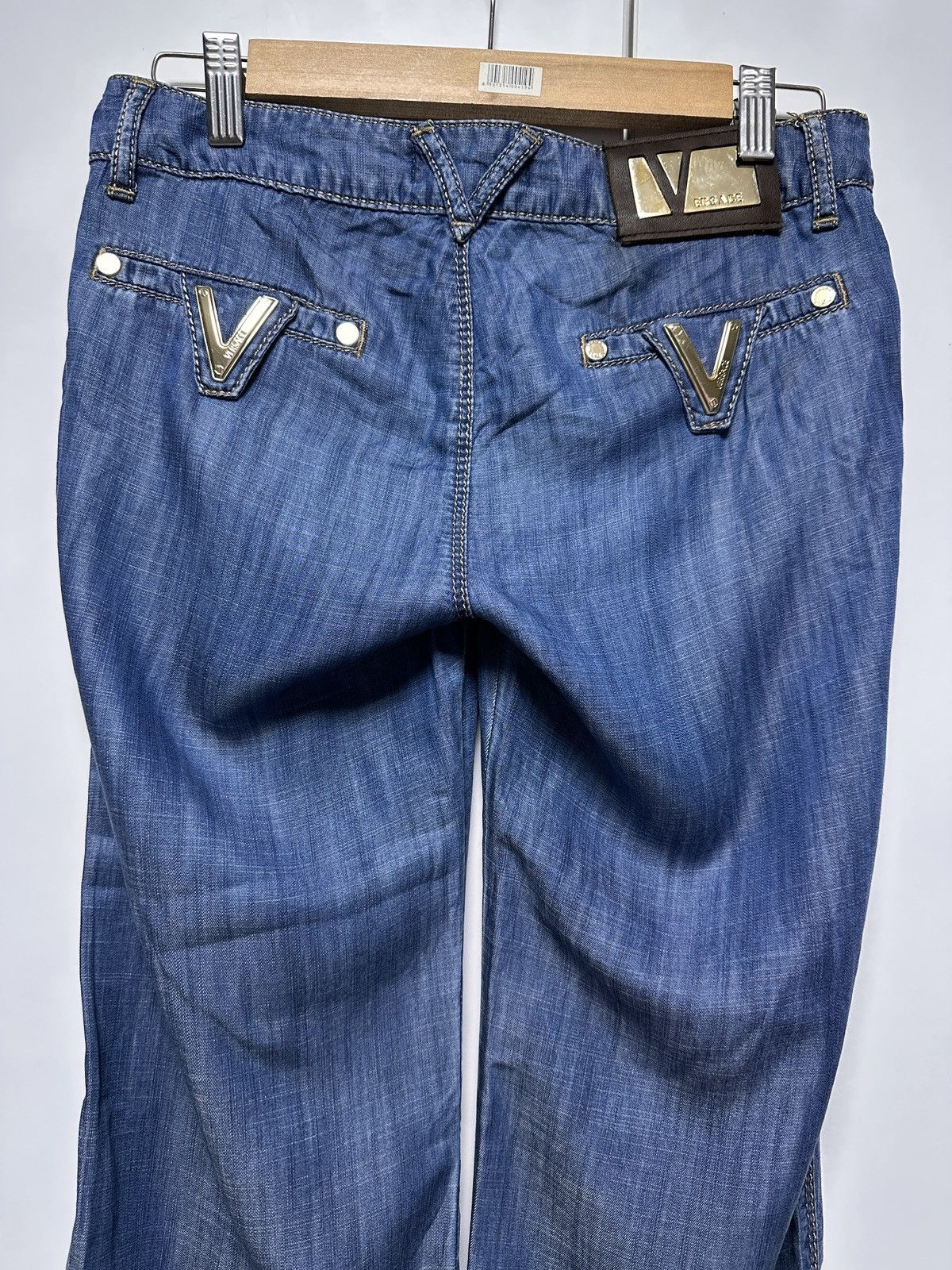 Versace Versace jeans women luxury RARE vintage metal logo Size 26" / US 2 / IT 38 - 8 Thumbnail