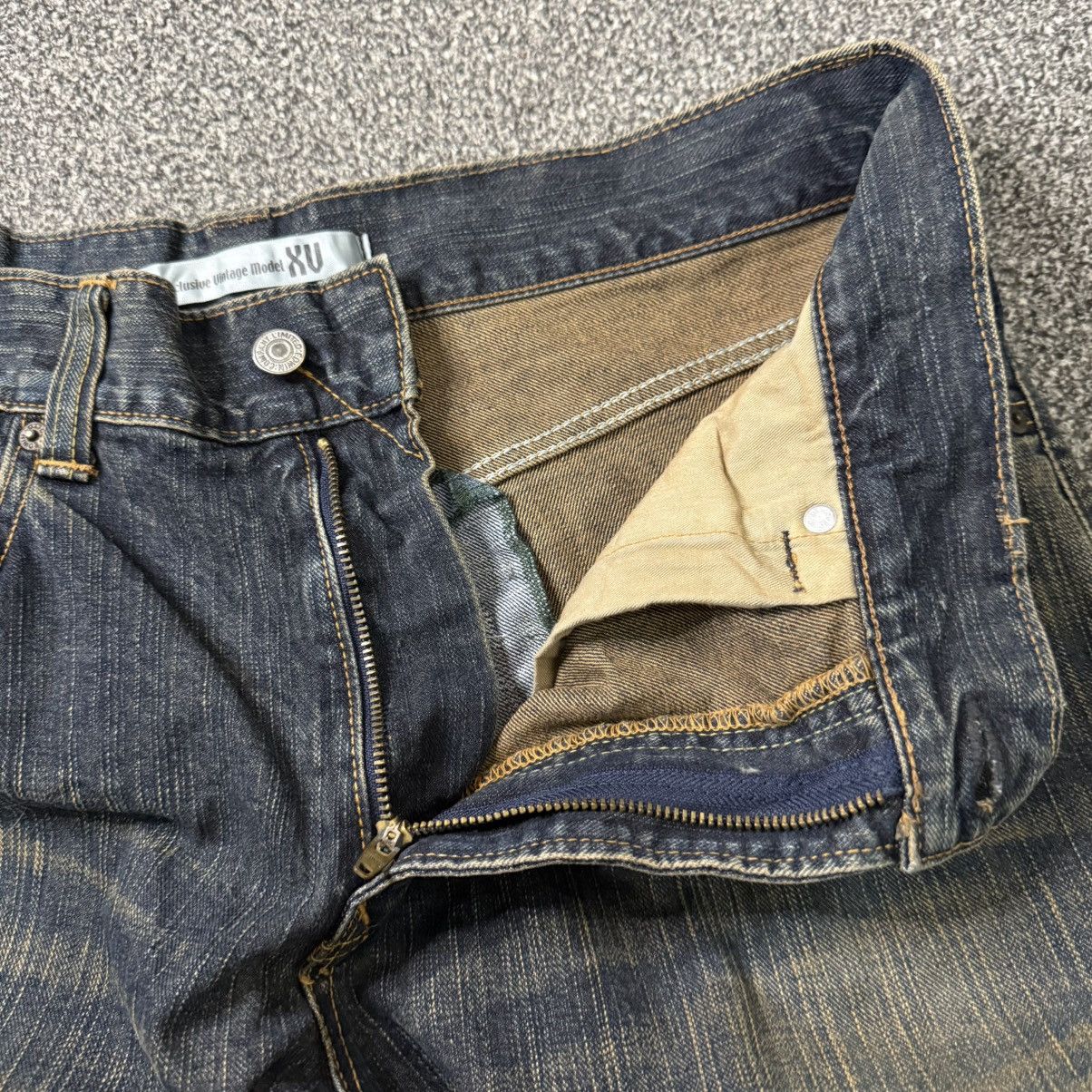 Seditionaries Vintage Baggy Japanese Rusty Edwin XV Hanging Denim Size US 34 / EU 50 - 10 Thumbnail