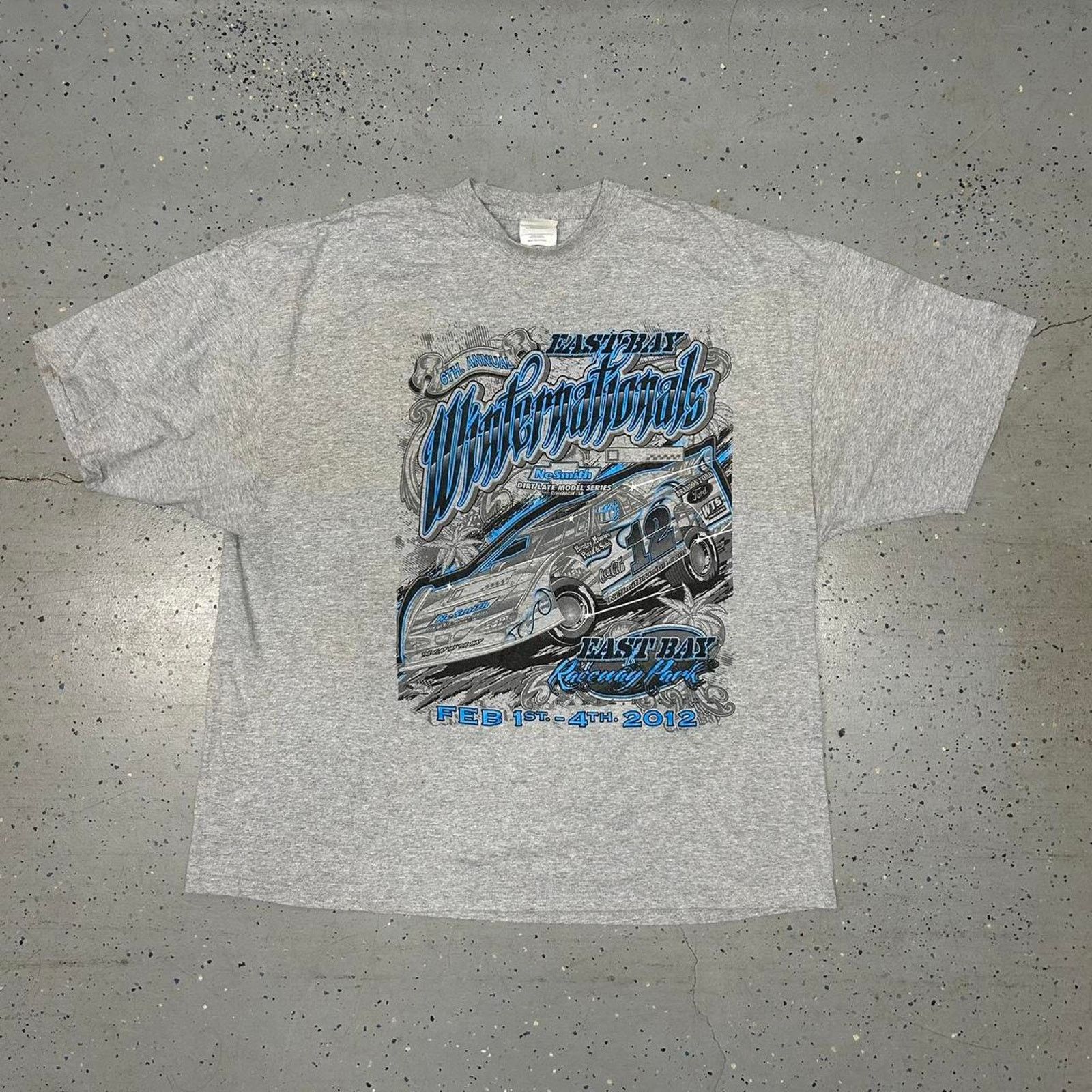 Other Y2K Grey and blue Winter Nationals racing tee Size US XXL / EU 58 / 5 - 1 Thumbnail