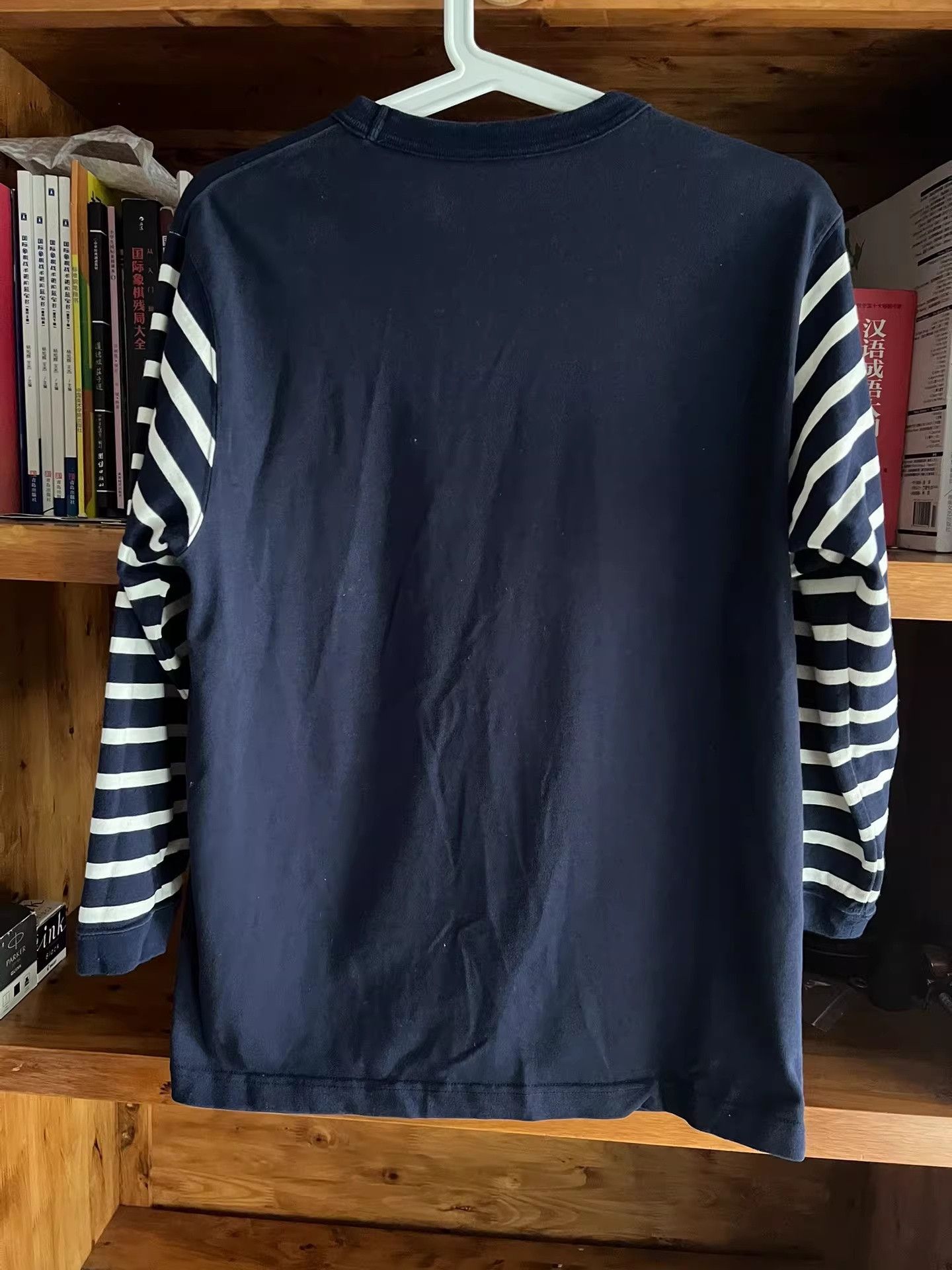 Freewheelers Freewheelers Indigo Striped Pocket Sweatshirt Size US XXS / EU 40 - 6 Thumbnail