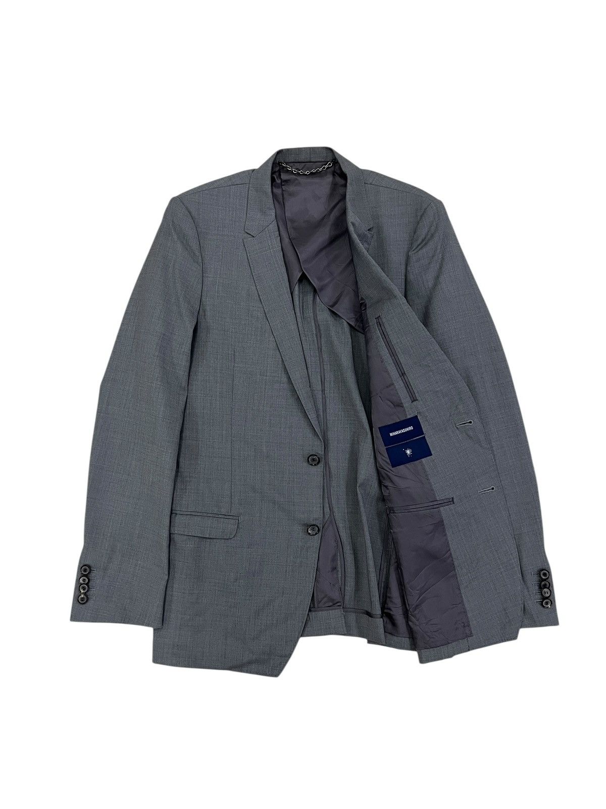 Maison MIHARA YASUHIRO Miharayasuhiro AW11 Gray Wool Blazer Jacket Size 48R - 1 Thumbnail