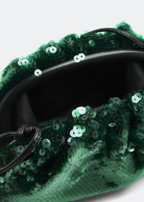 Bottega Veneta o1n1vont1124 Size: OS / Mini Pouch in Dark Green Size ONE SIZE - 4 Thumbnail