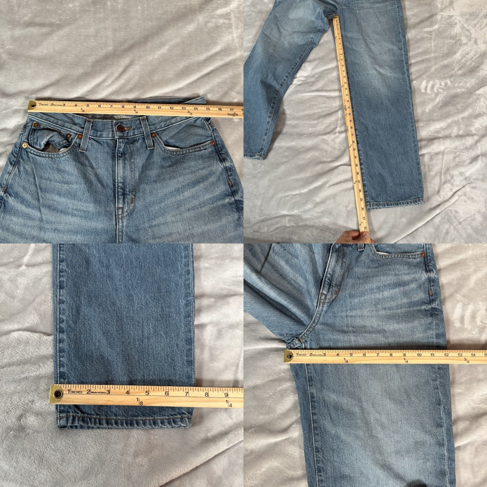 Madewell Madewell The Slouchy Jeans Womens 26 Regular Blue Denim USA Made 5-Pocket Fits 30x30 Size 26" / US 2 / IT 38 - 8 Thumbnail