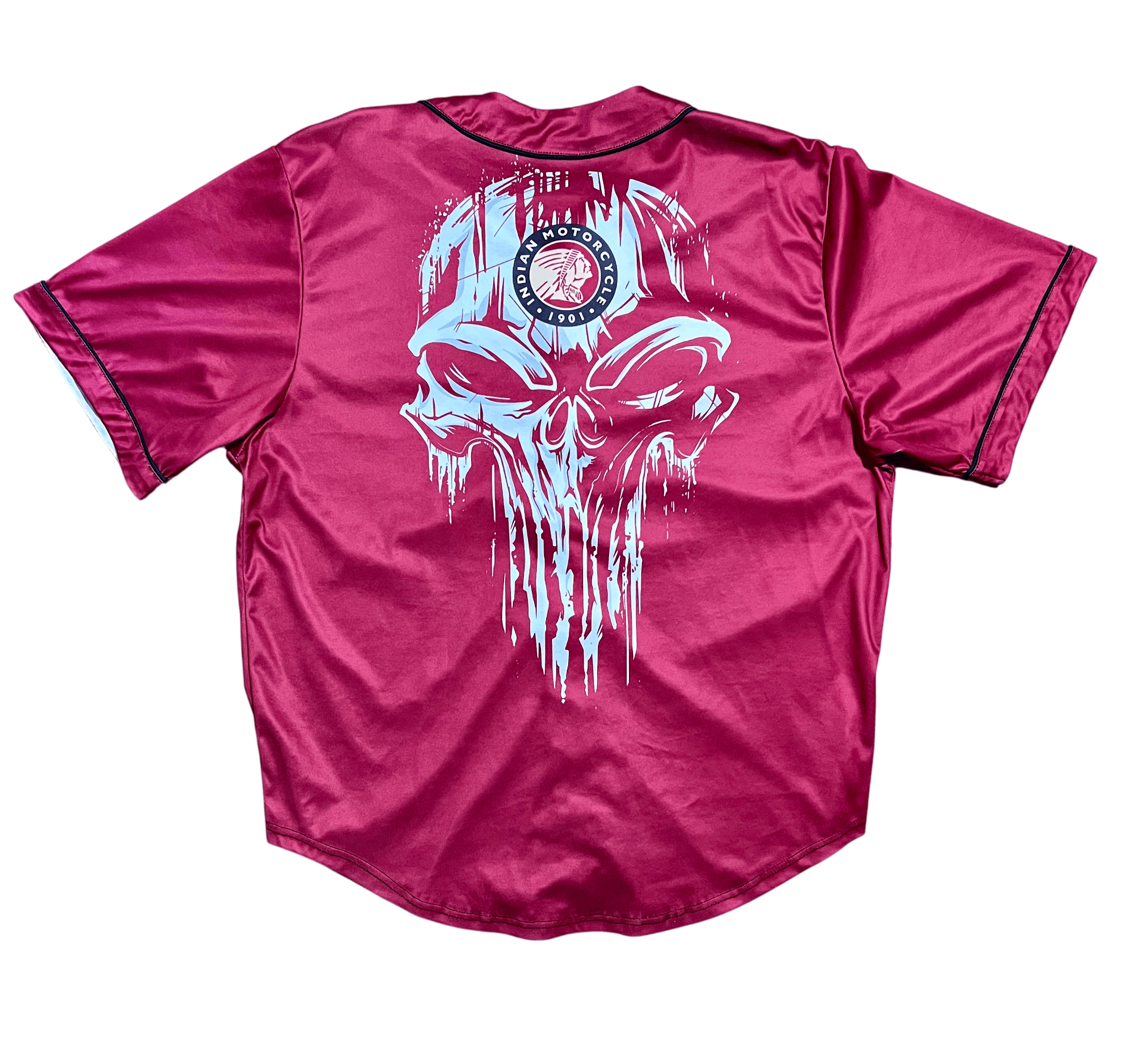 Other Indian Motorcycle Vintage Red Button Up Skull Vintage Jersey Size US L / EU 52-54 / 3 - 2 Thumbnail