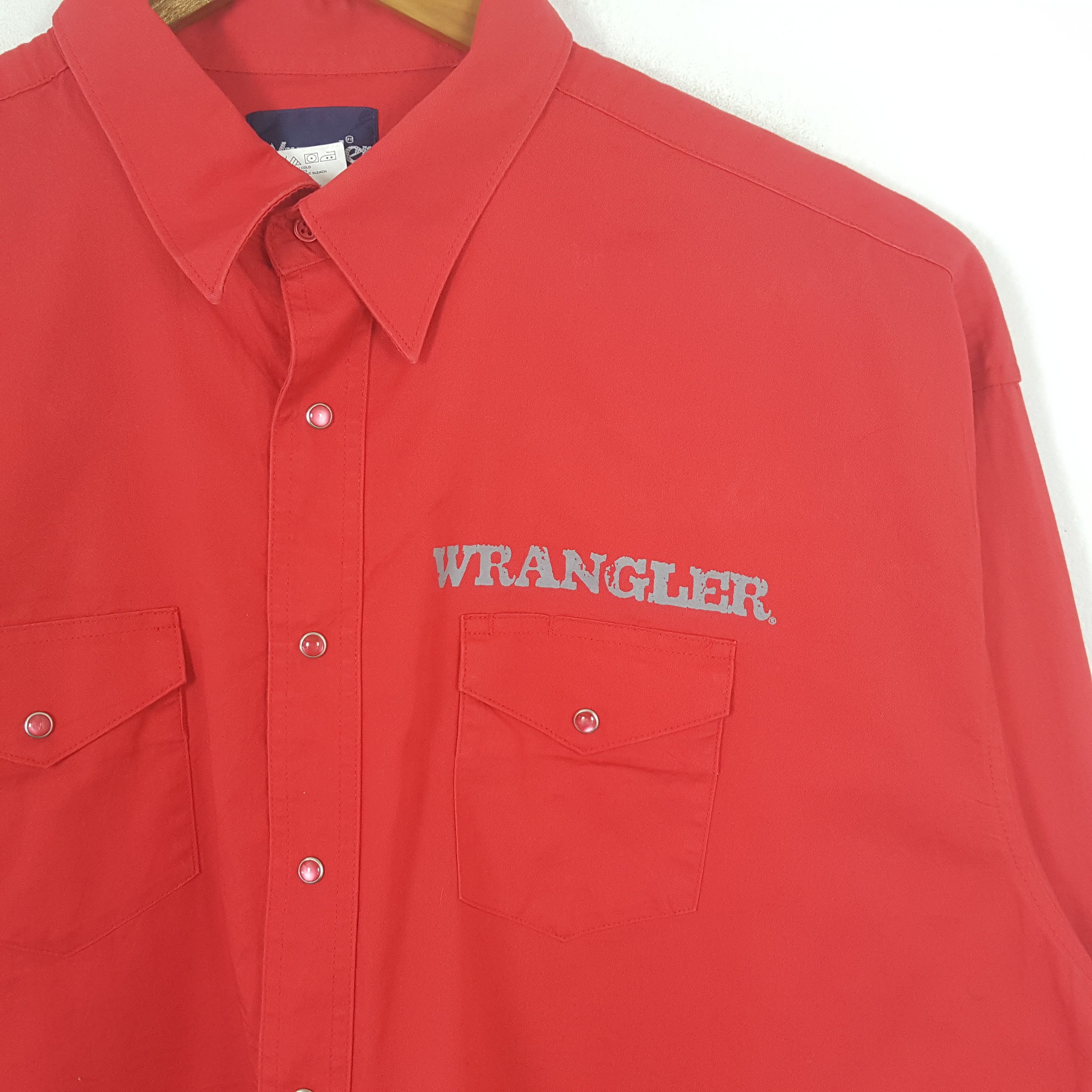 Vintage × Wrangler Vintage Wrangler American Western Button Up Shirt C276N61 Size US XXL / EU 58 / 5 - 4 Thumbnail