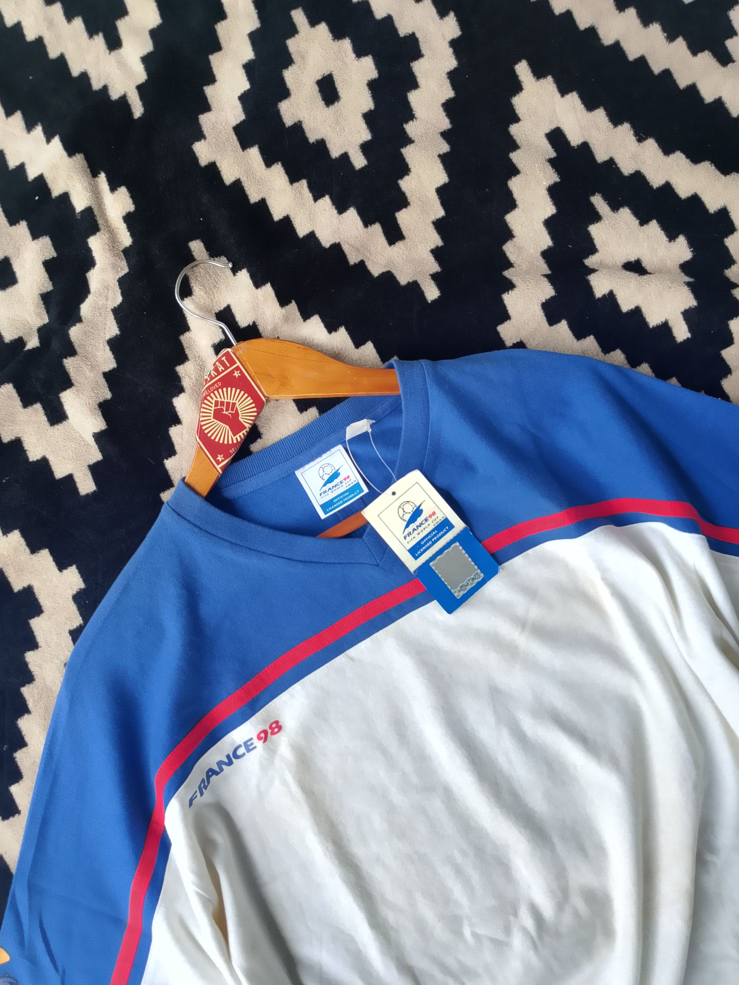 Other Rare 1998 FIFA World Cup France Merchandise Tricolore Tshirt Size US L / EU 52-54 / 3 - 3 Thumbnail