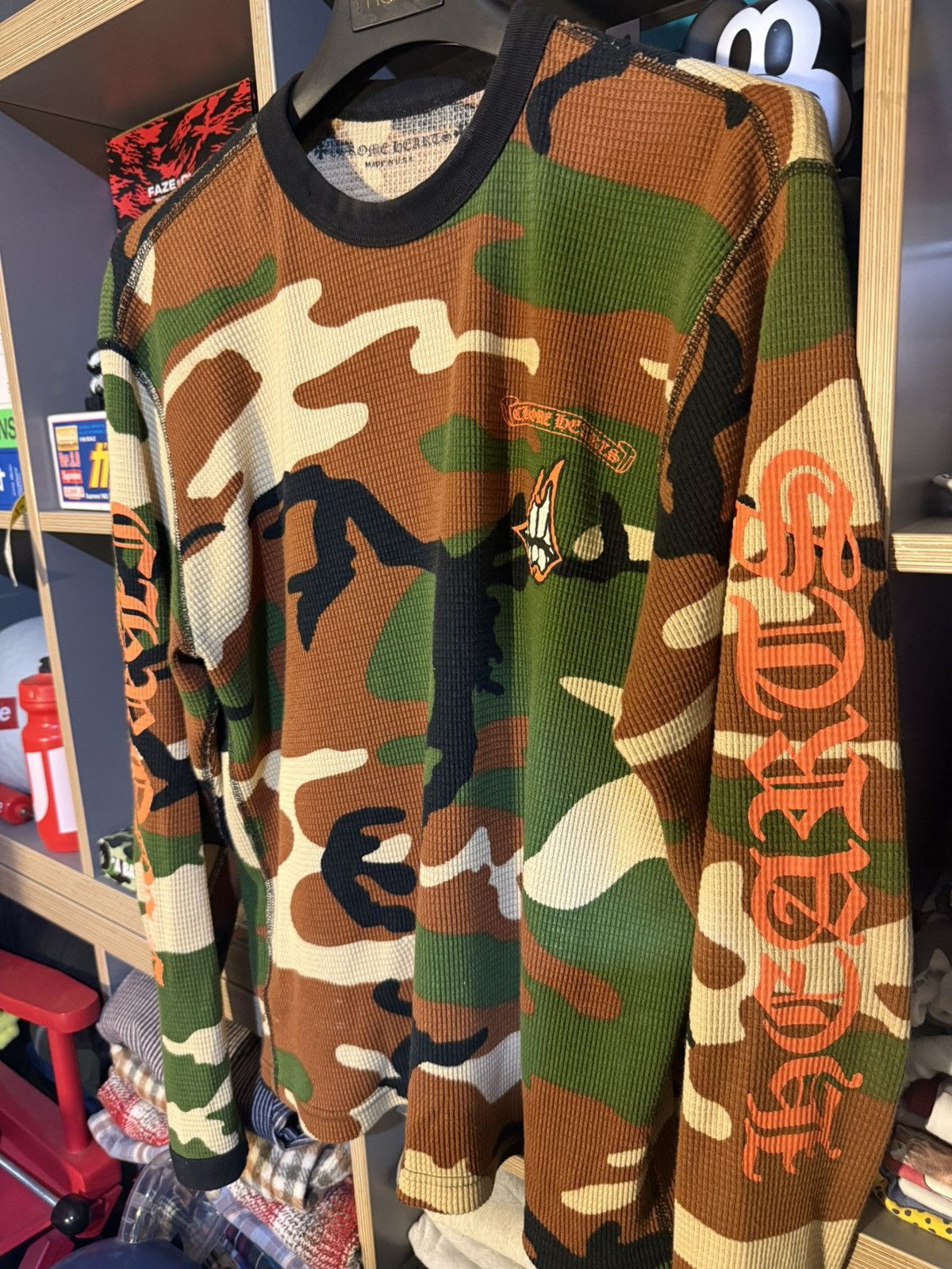 Chrome Hearts Chrome Hearts Camo Matty Boy “Caution” Thermal Longsleeve Size US M / EU 48-50 / 2 - 2 Thumbnail