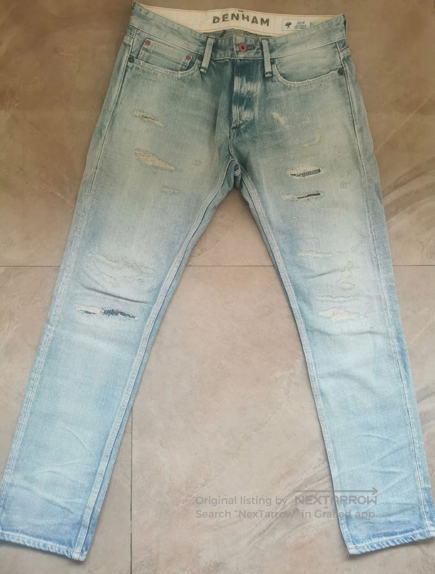 Visvim Denham Limited Edition Distressed Jeans. Size US 30 / EU 46 - 1 Thumbnail