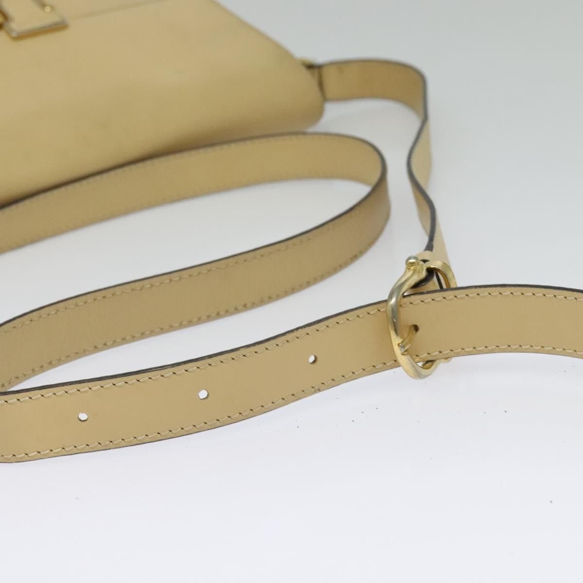 Celine CELINE Shoulder Bag Leather Beige Gold Size ONE SIZE - 7 Thumbnail
