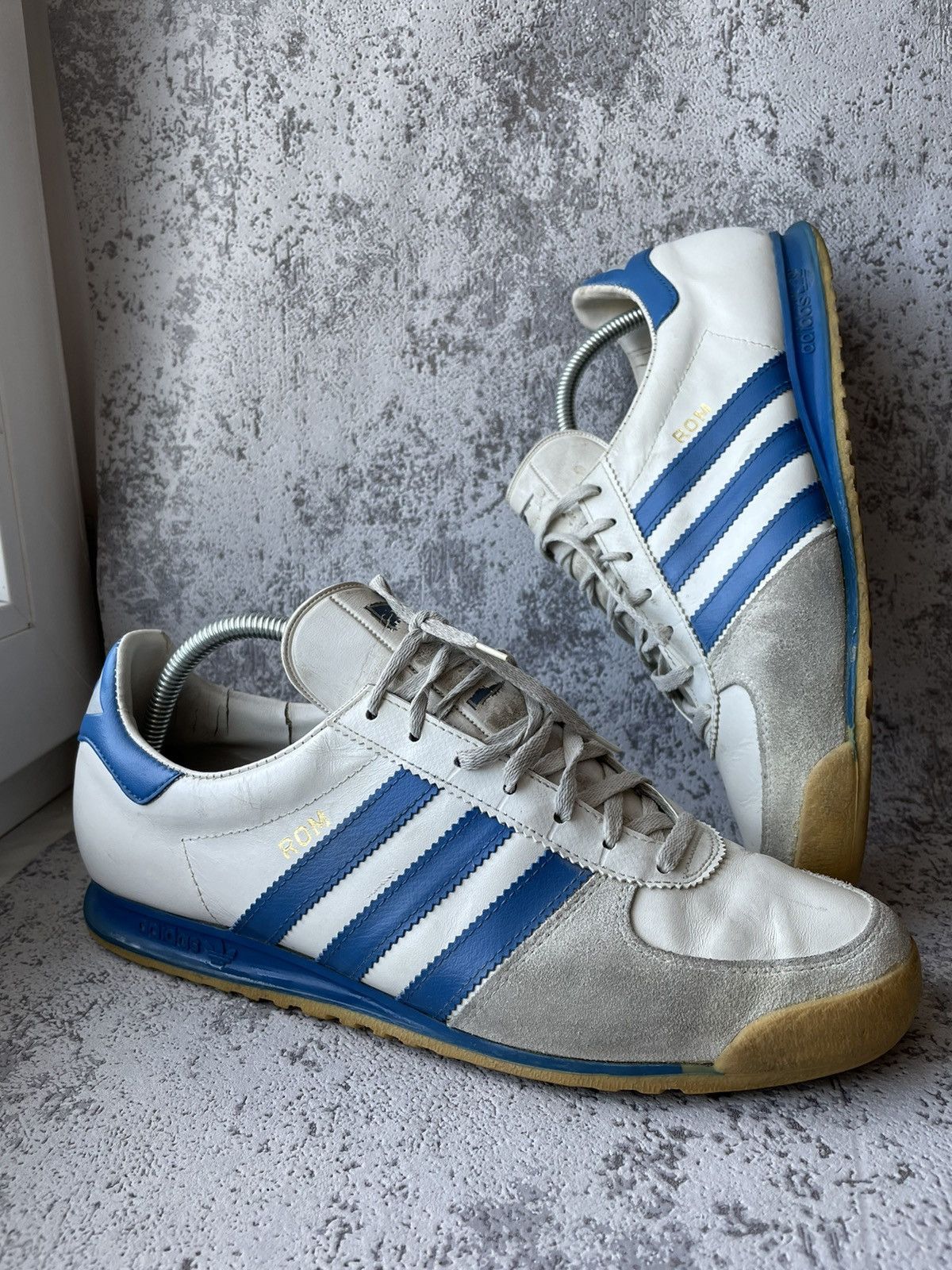 Adidas Rare Adidas Rom Vintage 80s City Series Leather Shoes | Grailed