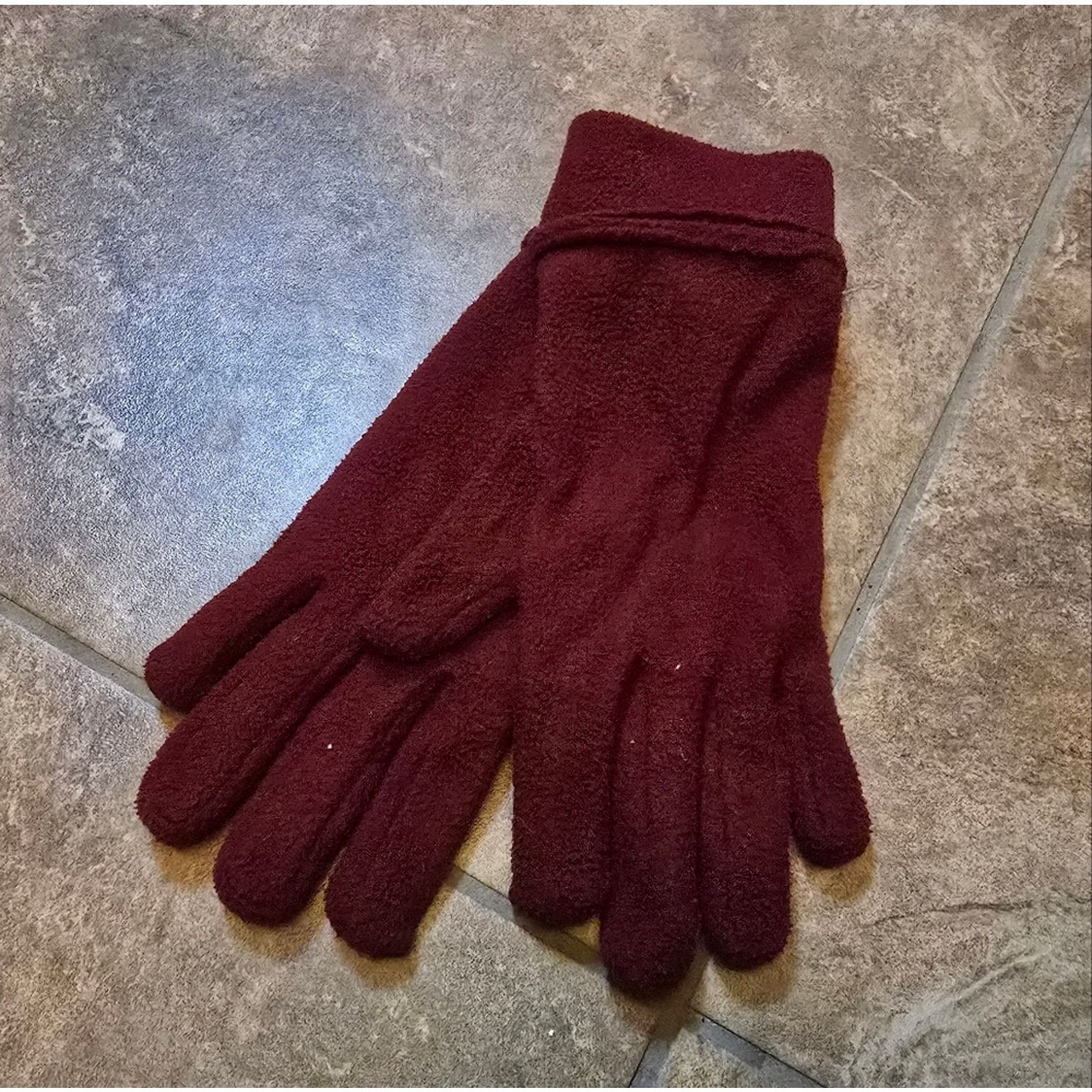 Gap Burgundy | GAP | Fold Over Winter Glove Size ONE SIZE - 3 Thumbnail