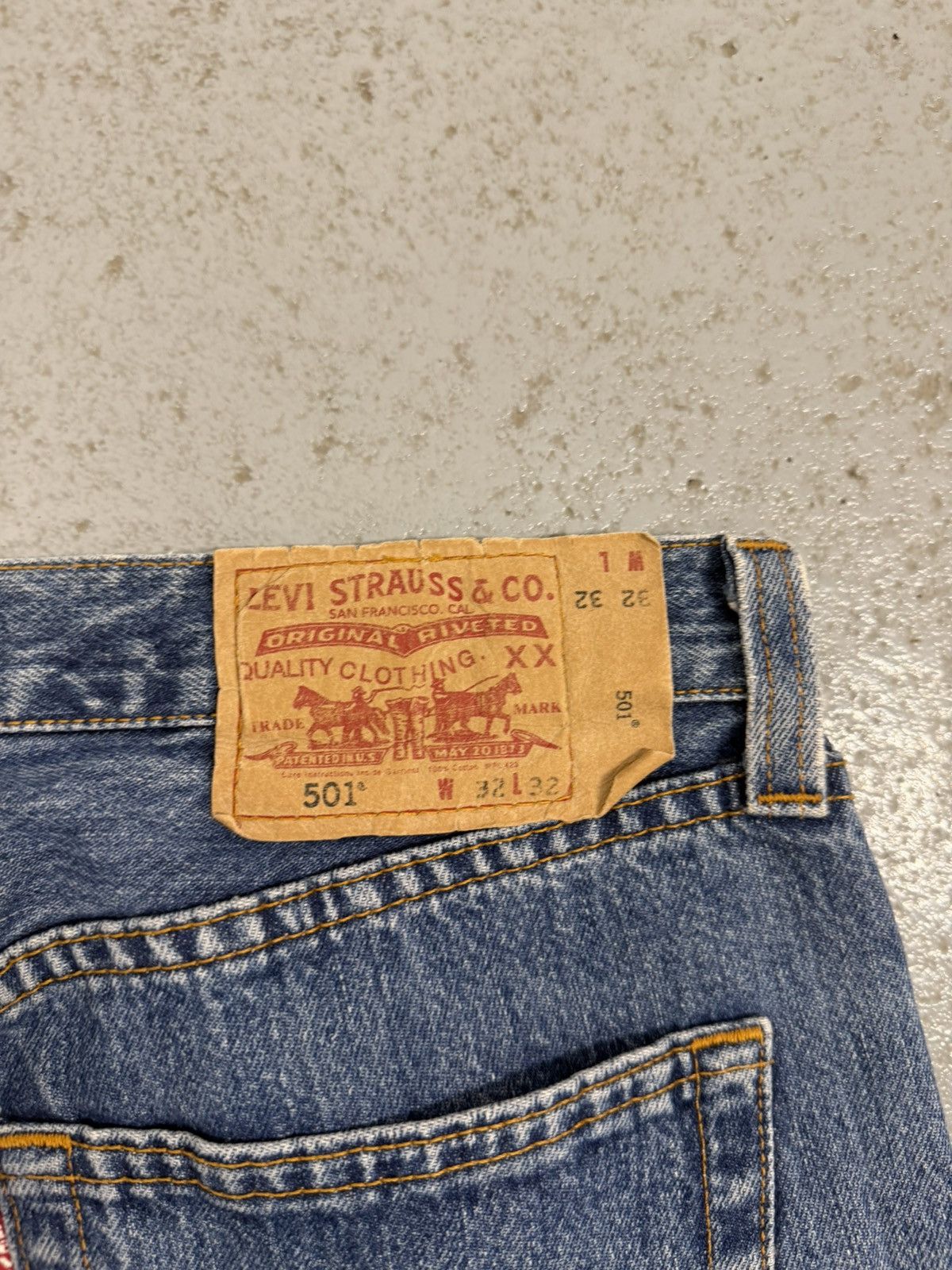 Levi's Levi‘s 501 Distressed Washed Jeans Size US 32 / EU 48 - 16 Thumbnail