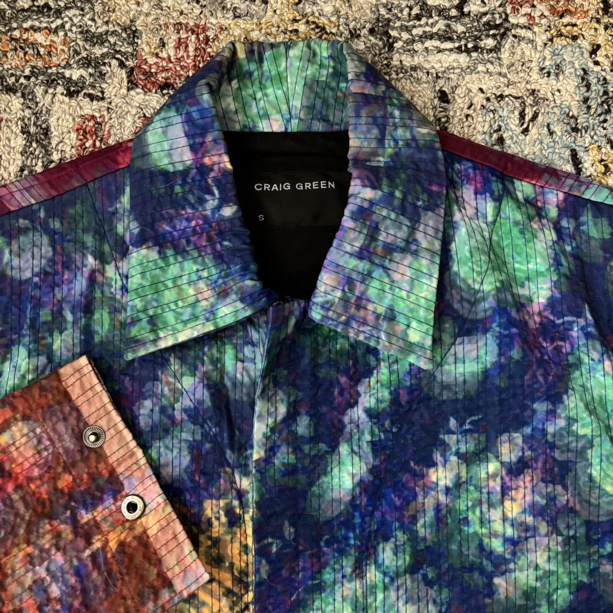 Craig Green SS19 Vibrating Floral Line Stitch Worker Jacket rainbow Size US S / EU 44-46 / 1 - 2 Thumbnail
