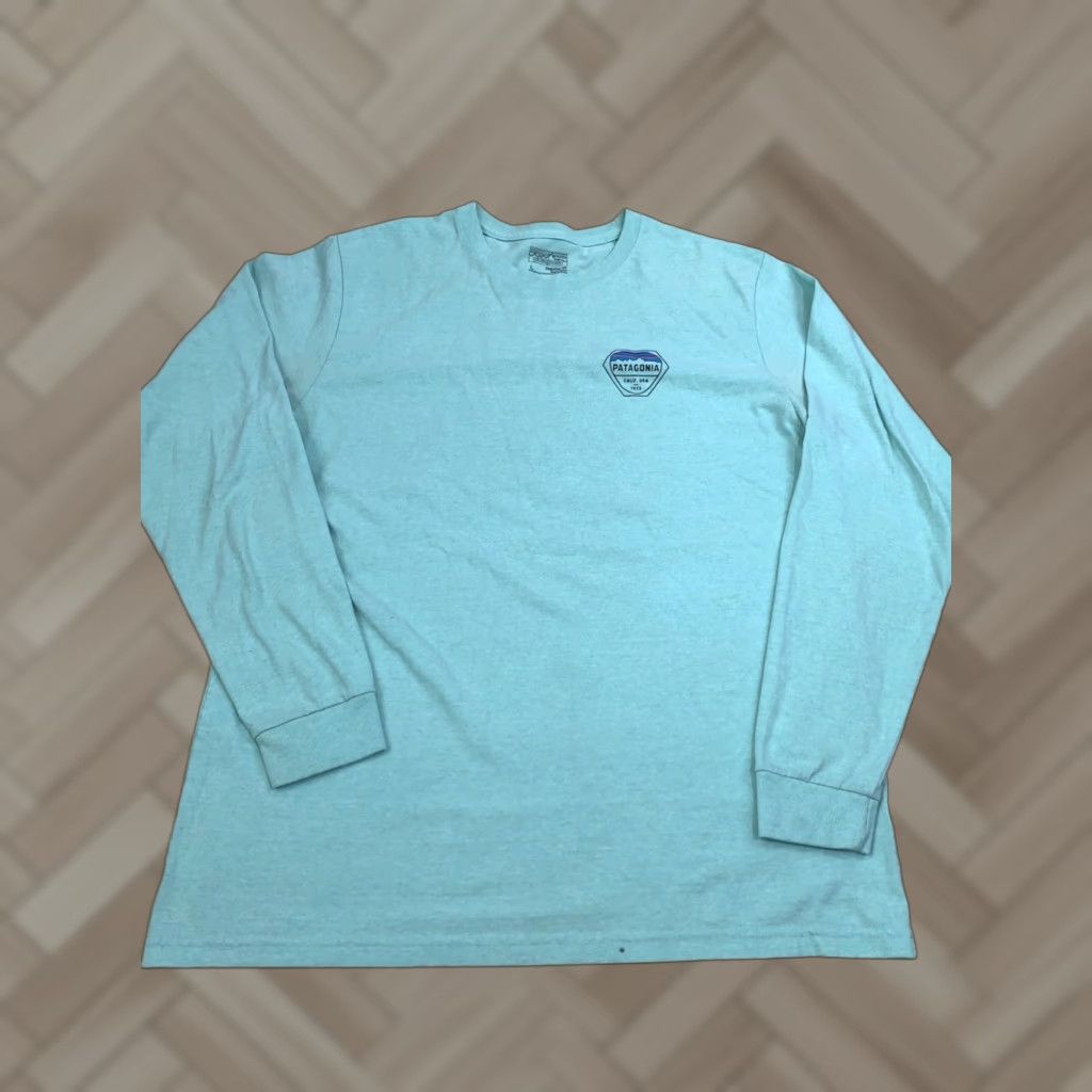 Patagonia Patagonia Long Sleeve Shirt Mens L Green Logo Outdoor 12093 Size US L / EU 52-54 / 3 - 1 Thumbnail