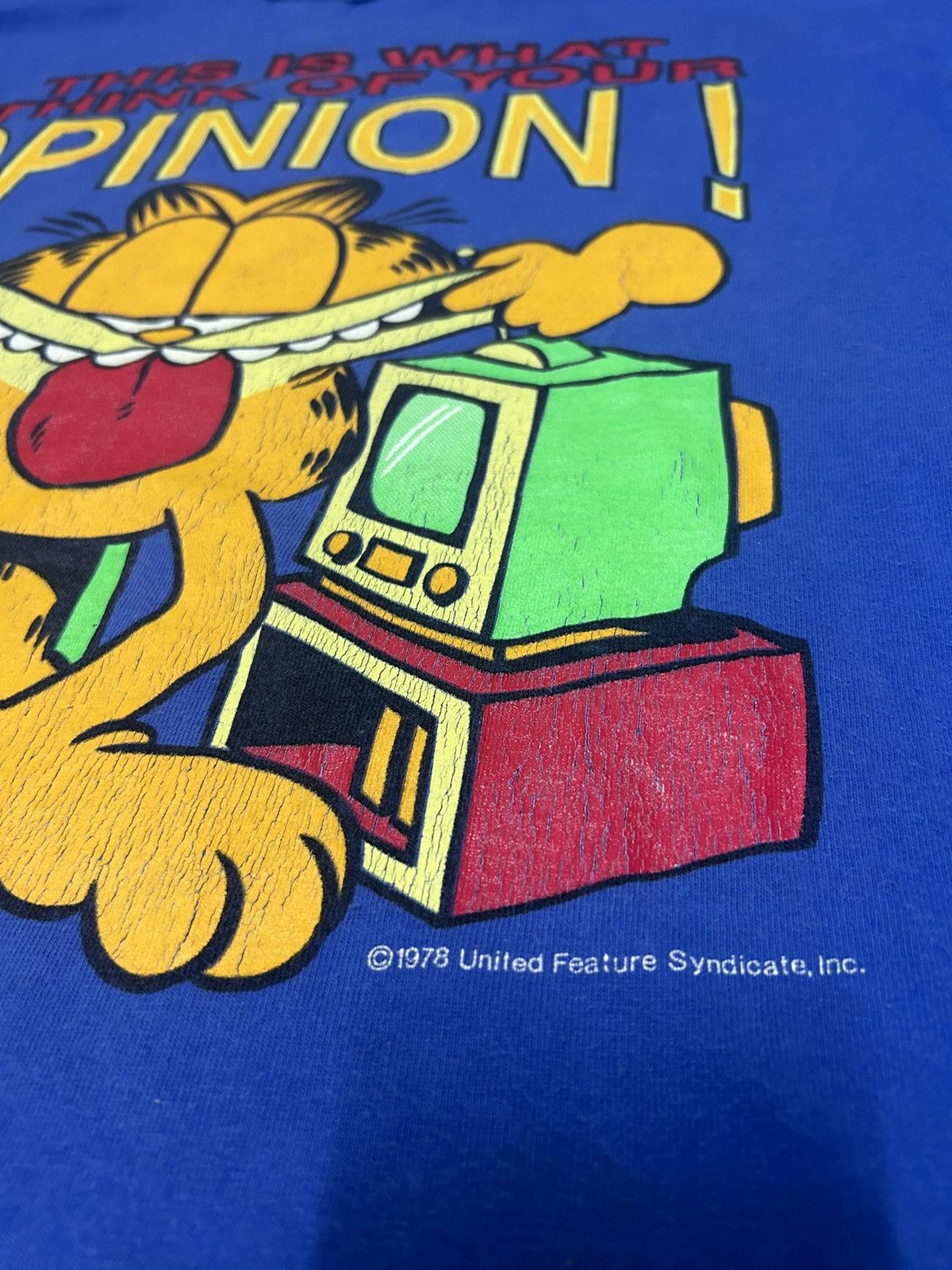 Cartoon Network × Nickelodeon × Vintage Rare Vintage 1978 garfield tee Size US L / EU 52-54 / 3 - 3 Thumbnail