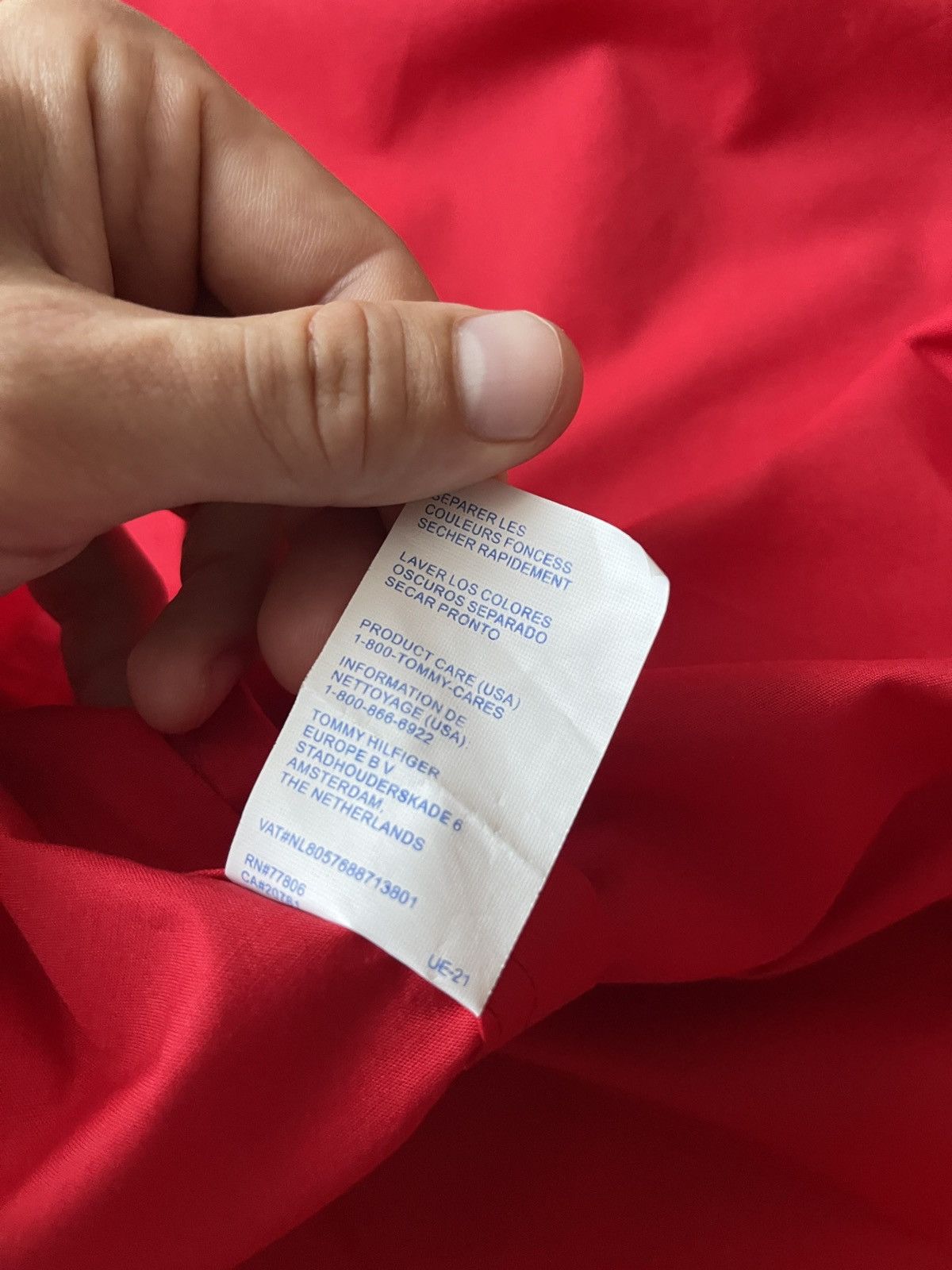 Tommy Hilfiger Vintage tommy hilfiger red short sleeve shirt 4XL Size US XXL / EU 58 / 5 - 7 Thumbnail