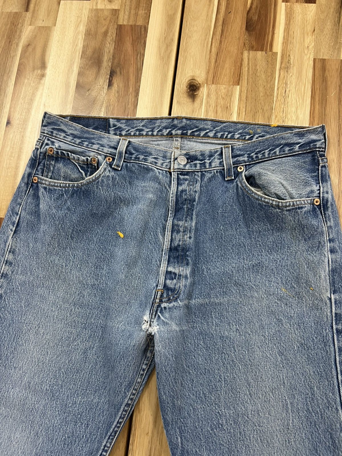 Levi's Vintage 90’s Levis 501XX Small e Non Selvedge Denim Jeans Size US 37 - 4 Thumbnail