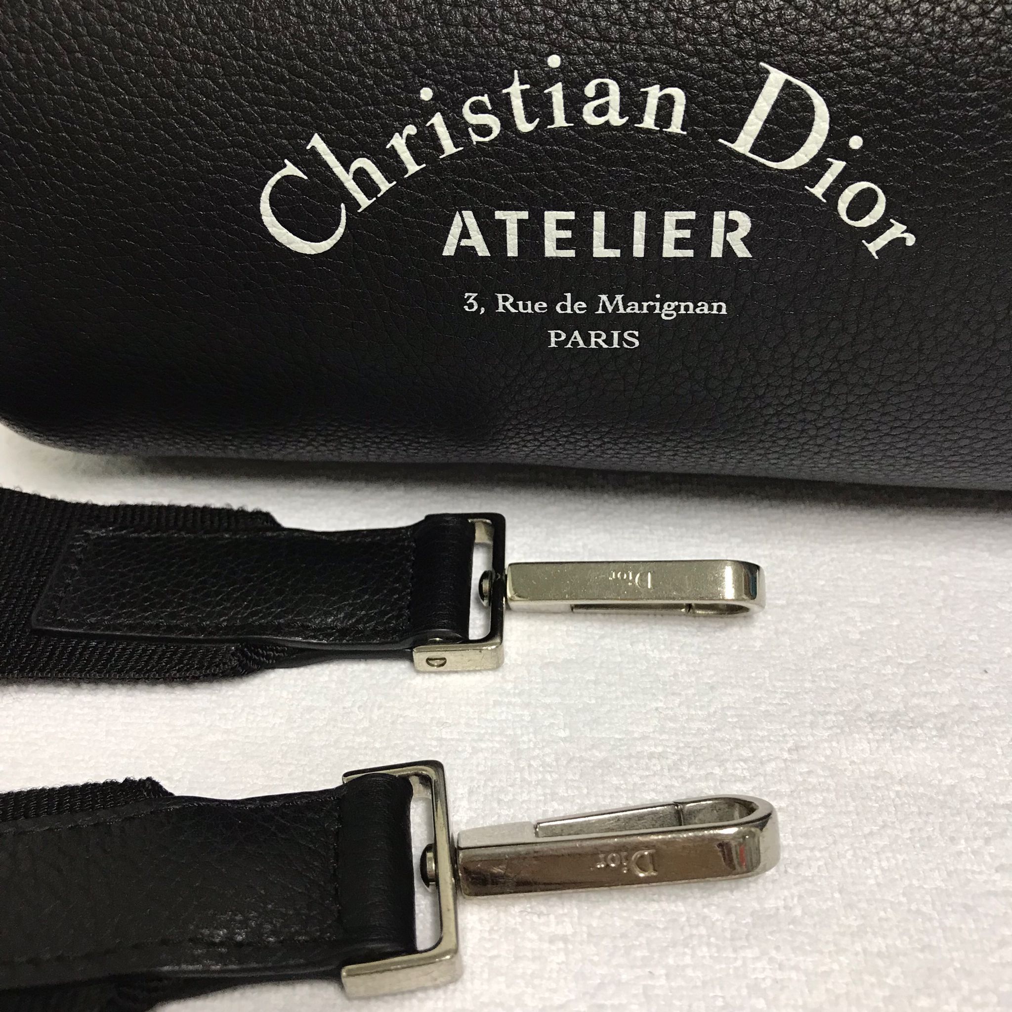 Christian Dior Monsieur Christian Dior Atelier Mens Roller Pouch in Black Size ONE SIZE - 7 Thumbnail