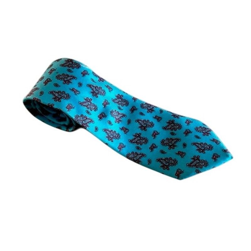 Dior Christian Dior Paisley Silk Tie Made in USA Size ONE SIZE - 4 Thumbnail