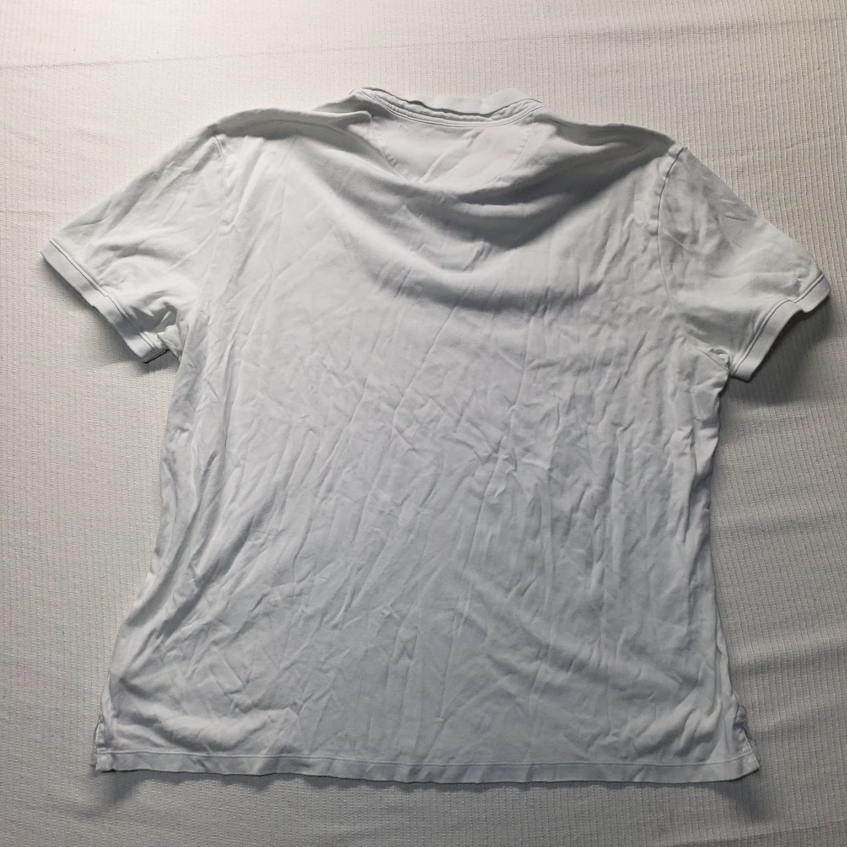 Calvin Klein Calvin Klein Polo Shirt 2XL Men White Solid Short Sleeve Adult Size 2XL Golf Easy Care 100% Cotton Men's Polo Size US XXL / EU 58 / 5 - 7 Thumbnail
