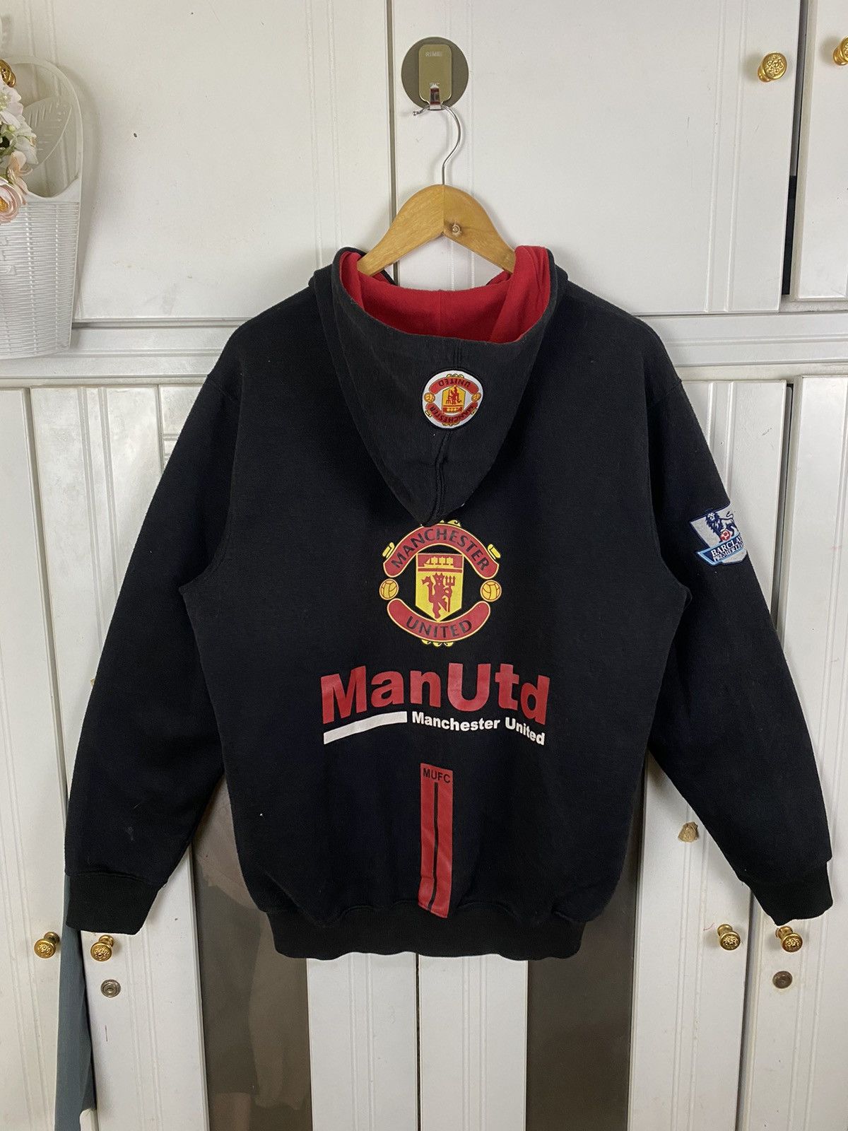 Nike × Vintage Vintage Nike Manchester United Hoodies Size US L / EU 52-54 / 3 - 7 Thumbnail