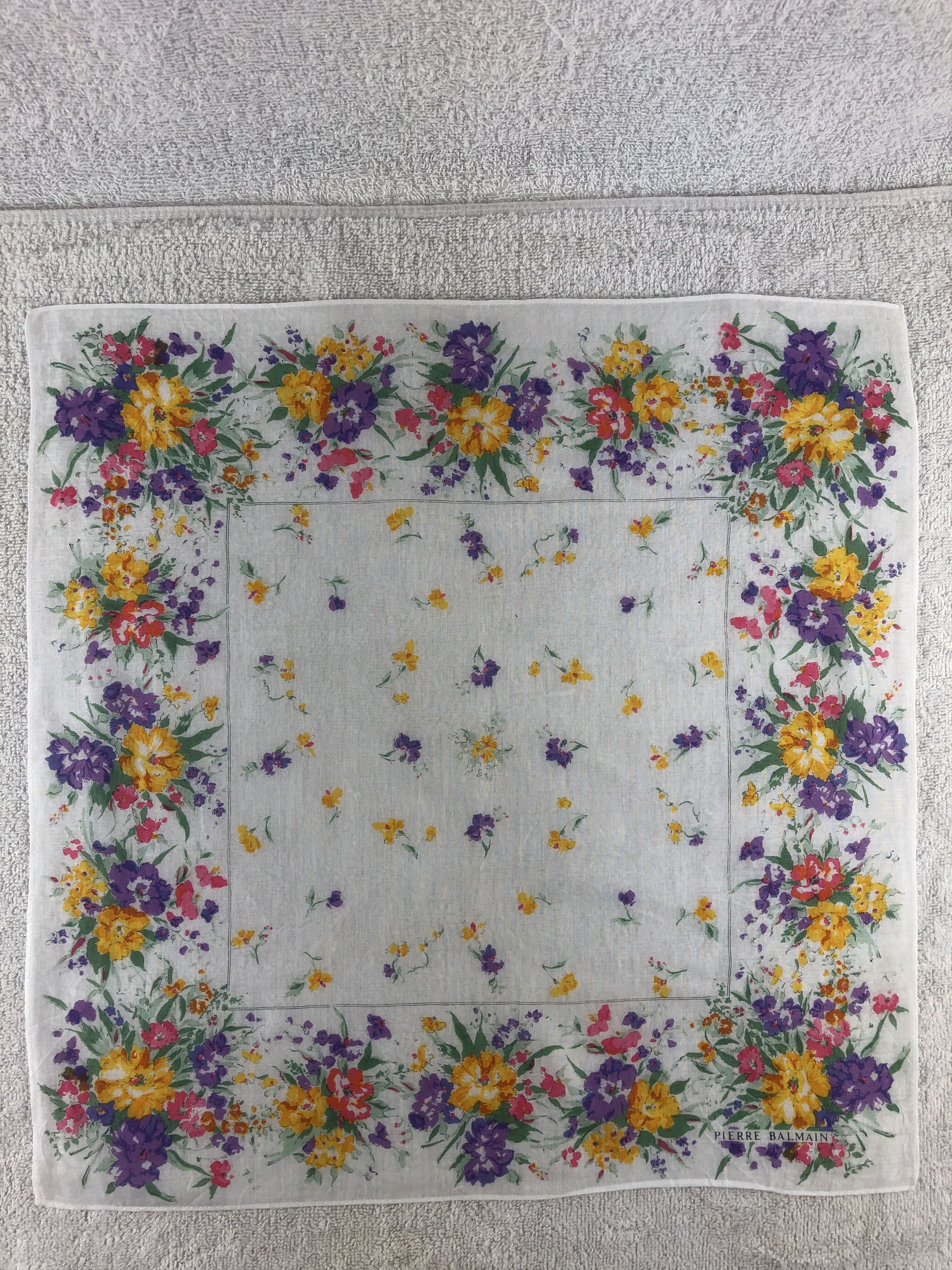 Pierre Balmain × Vintage Pierre Balmain Handkerchief / Bandana / Neckerchief Size ONE SIZE - 3 Thumbnail