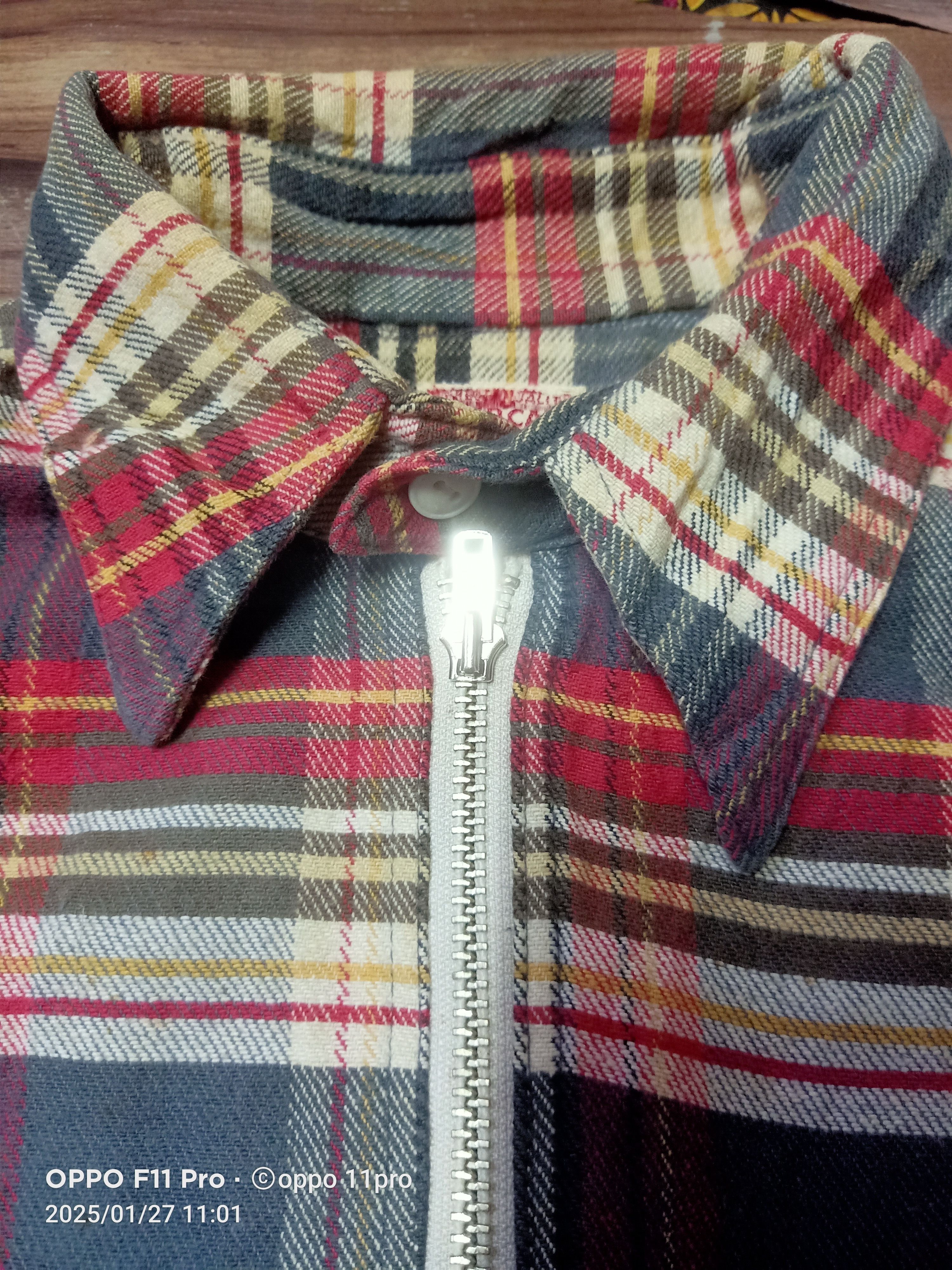 Japanese Brand × Sugar Cane × Vintage SugarCane Vintage Flanel HaflZipper Heavyduty Size US L / EU 52-54 / 3 - 3 Thumbnail