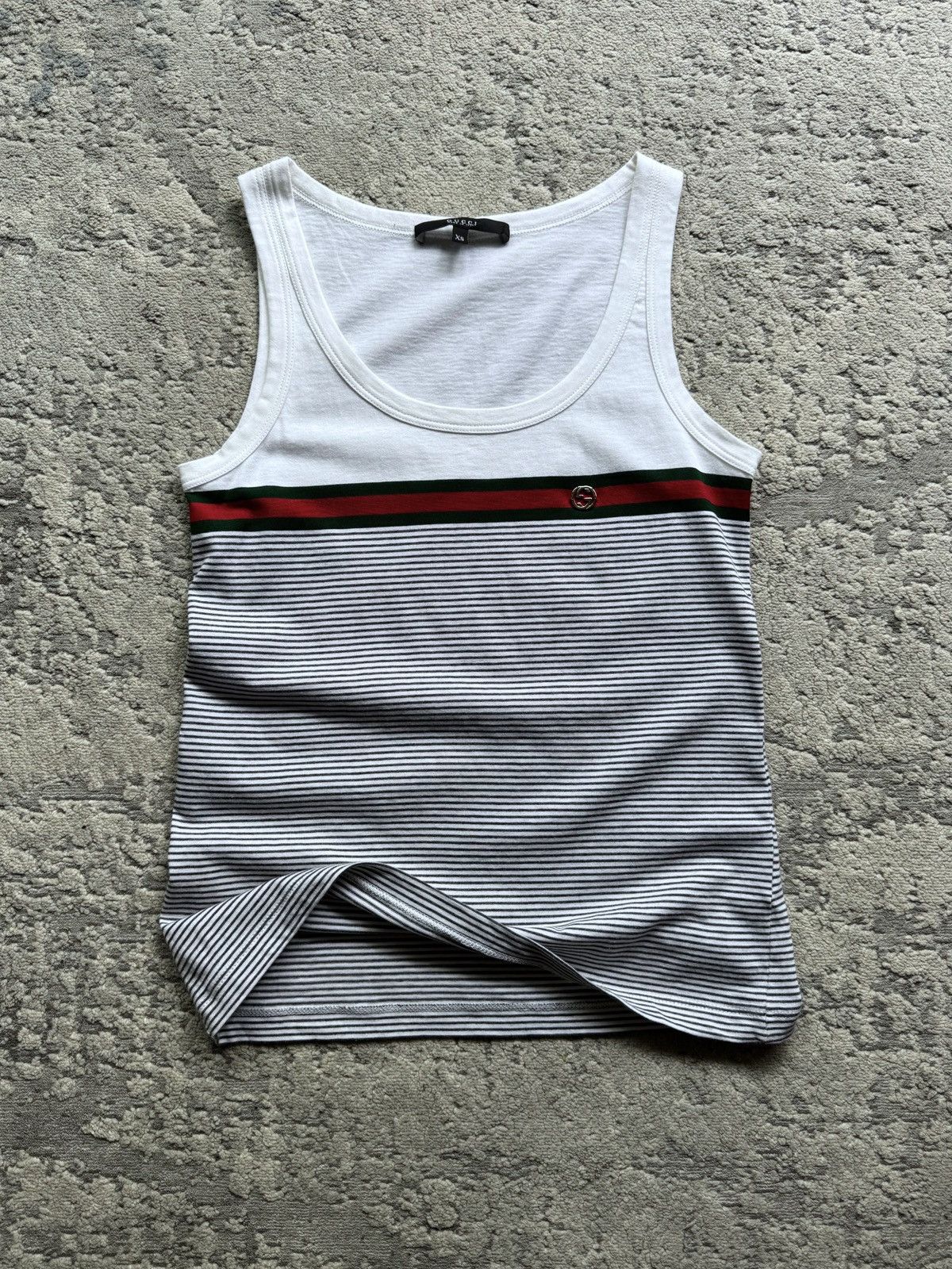 Gucci Vintage Gucci Authentic GG Logo Tank top Size XS Size XS / US 0-2 / IT 36-38 - 1 Thumbnail