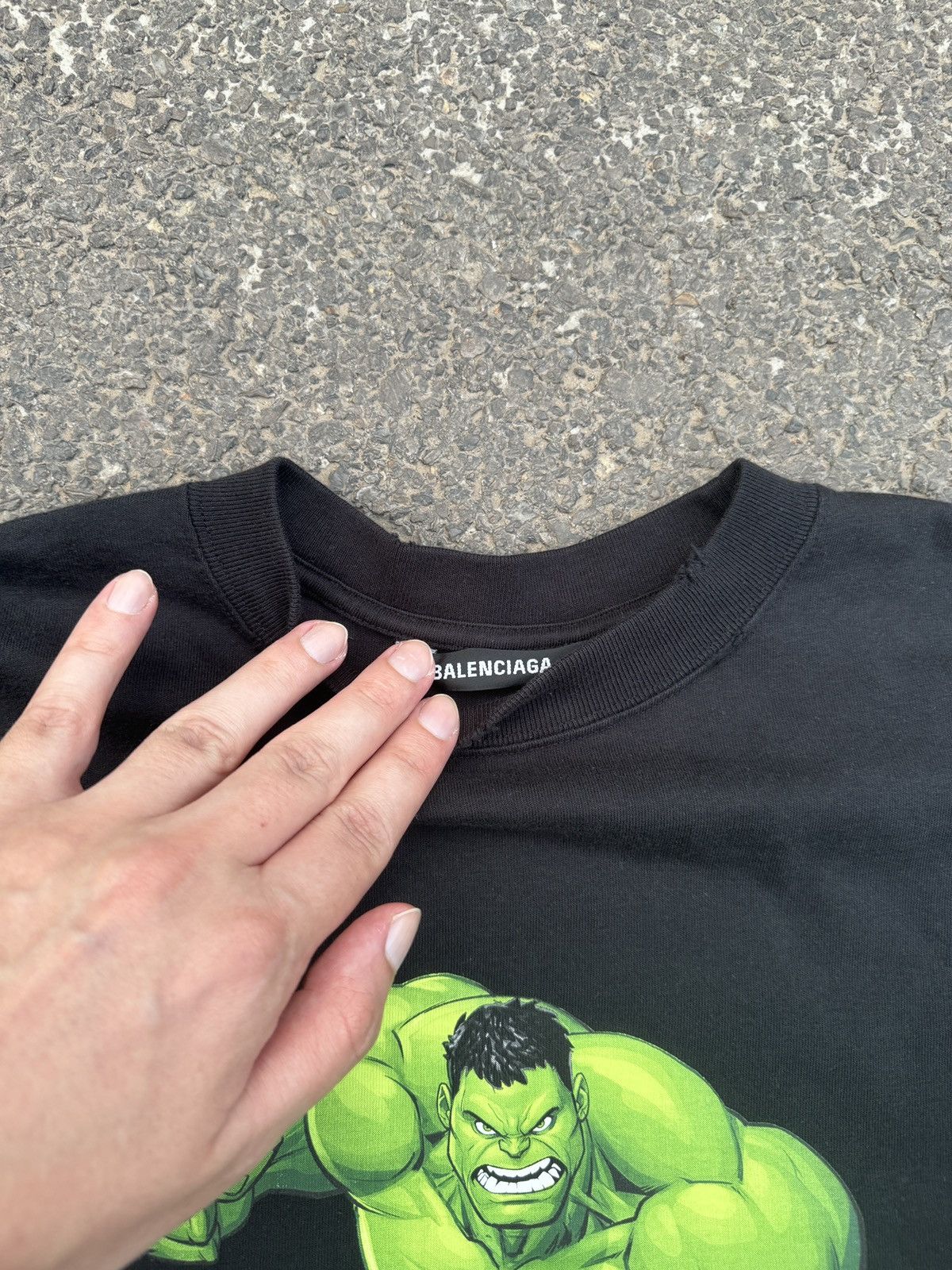 Balenciaga Balenciaga x Marvel Hulk Shirt/Tshirt Hybrid Longsleeve Size US XS / EU 42 / 0 - 5 Thumbnail