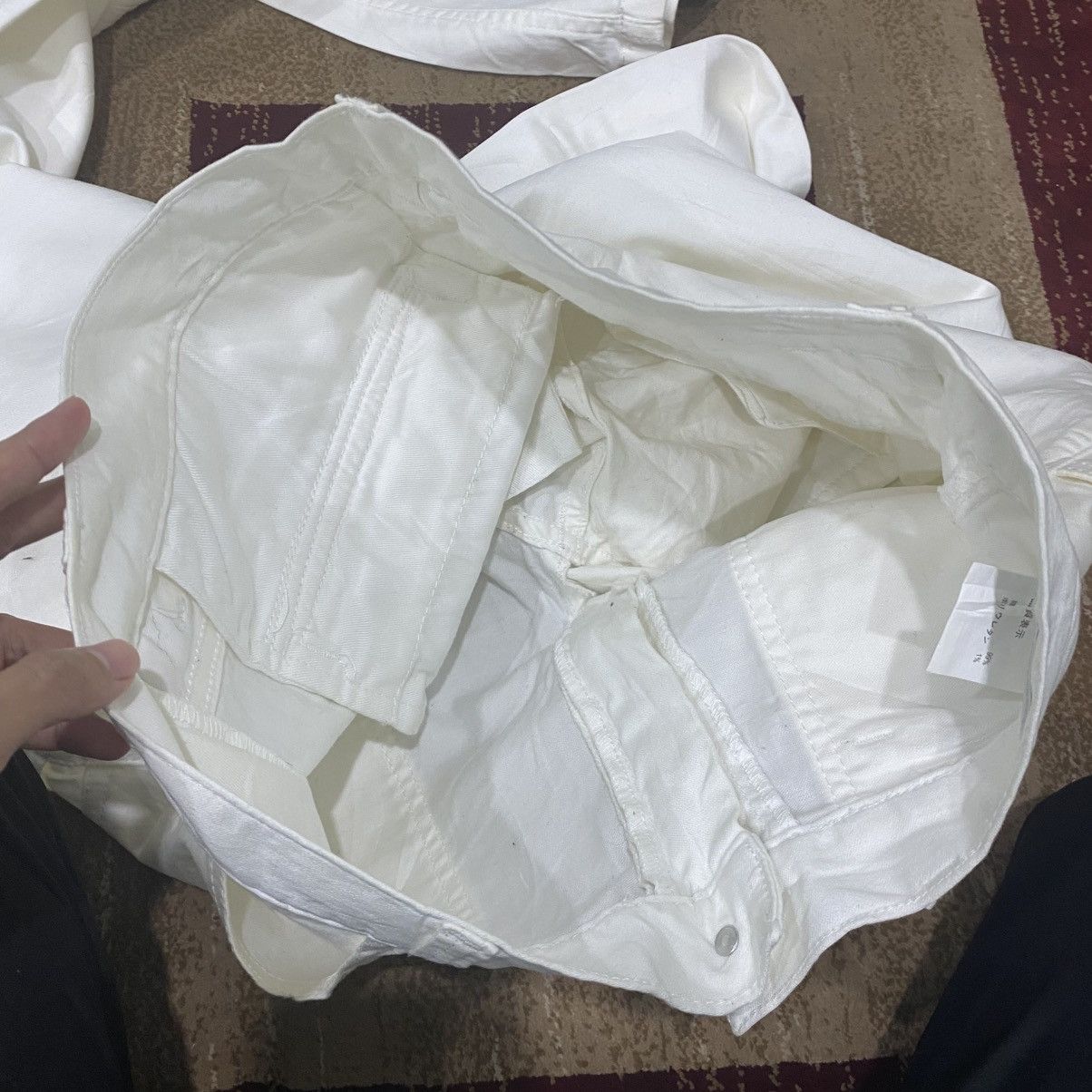 If Six Was Nine Archive White Multi-Zipper Bondage Cargo Pants Y2K Cyber Size US 30 / EU 46 - 13 Thumbnail