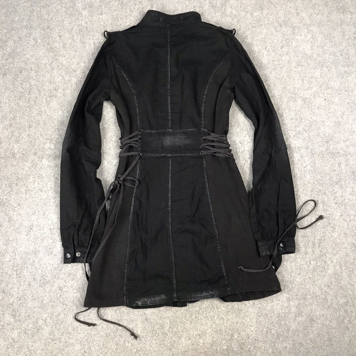 Designer × Japanese Brand PUNK RAVE DISTRESSED BLACK PUNK BUTTON BONDAGE JACKET Size M / US 6-8 / IT 42-44 - 10 Thumbnail